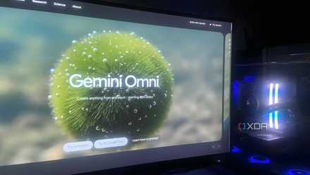 デスクトップ上の Gemini Omni。