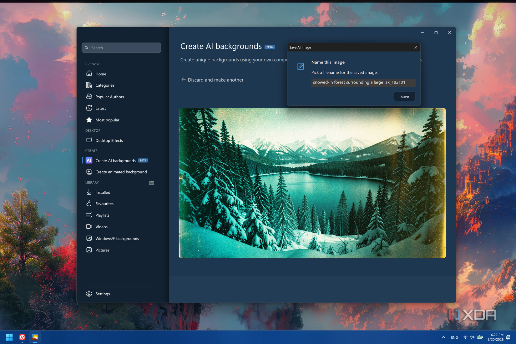 DeskScapes 2026 lets you generate and edit wallpapers entirely offline, no AI subscriptions needed
