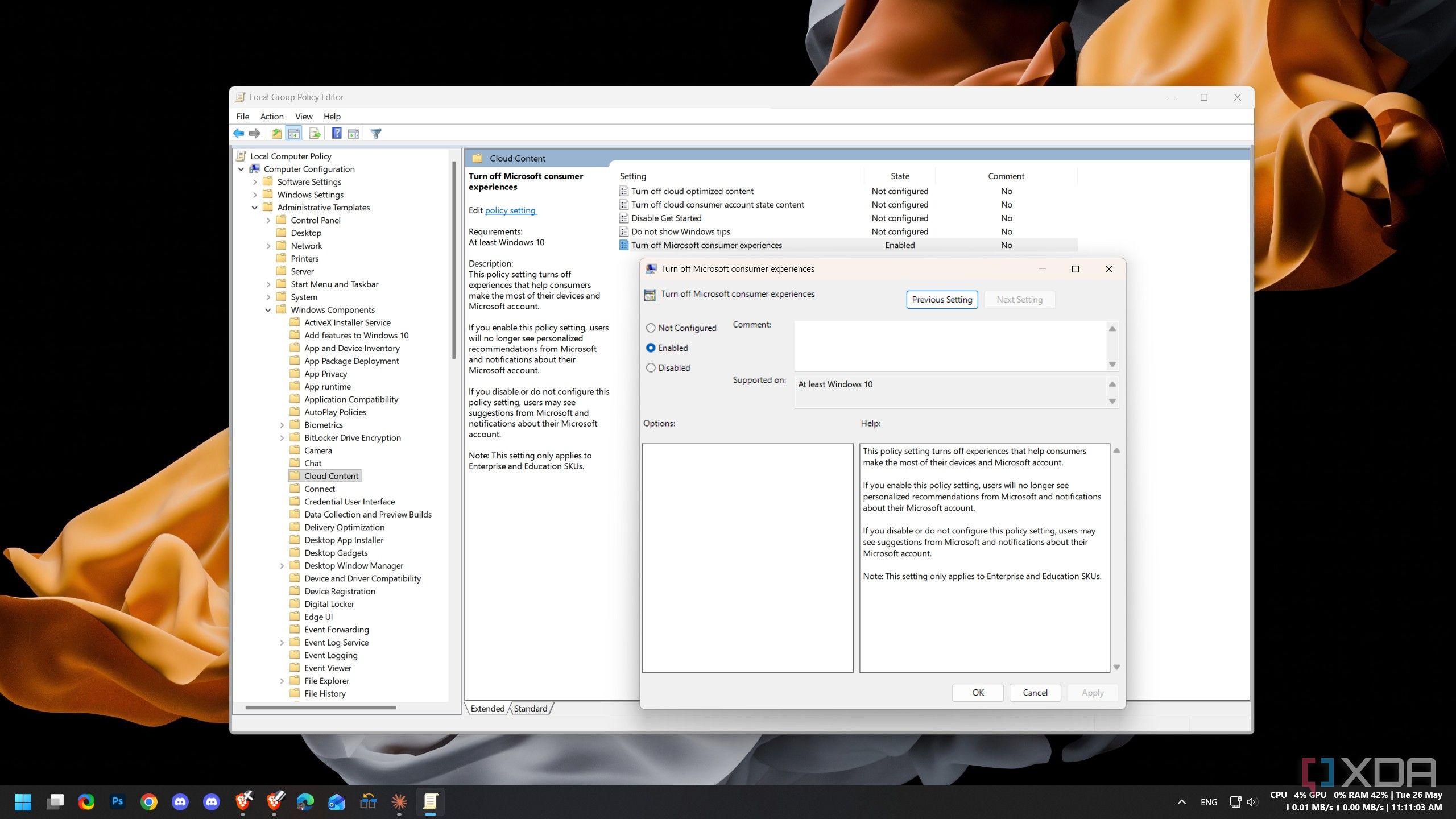 I disabled these Windows 11 features with Group Policy, and my PC ...