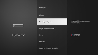 developer options in Fire TV Stick