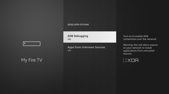 allow apps from unknown source in Fire TV Stick