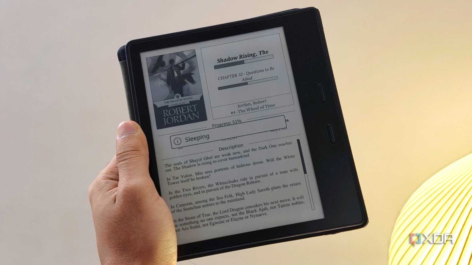 Jailbroken Kindle includes custom screen protector