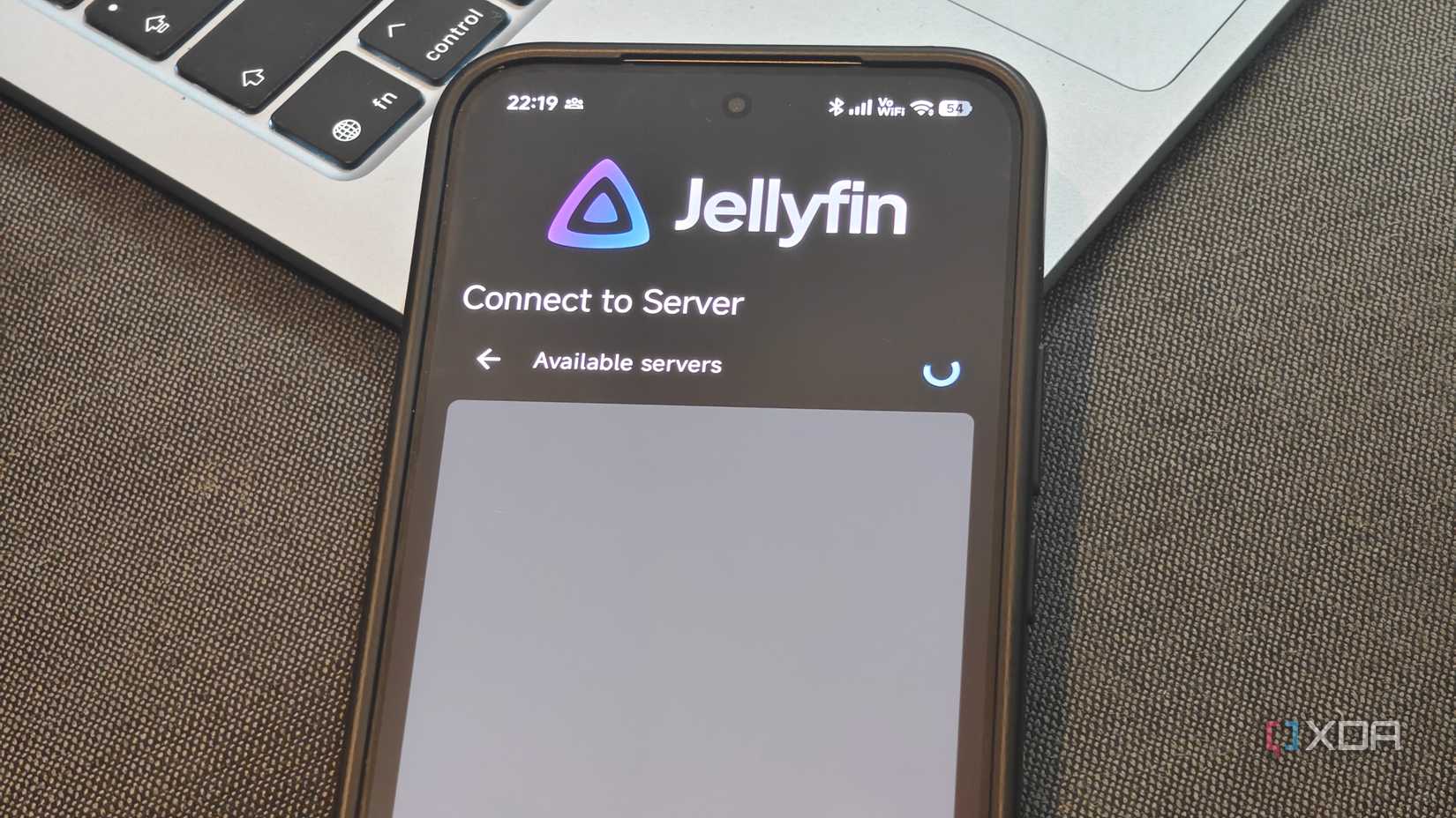 Jellyfin on an Android phone 