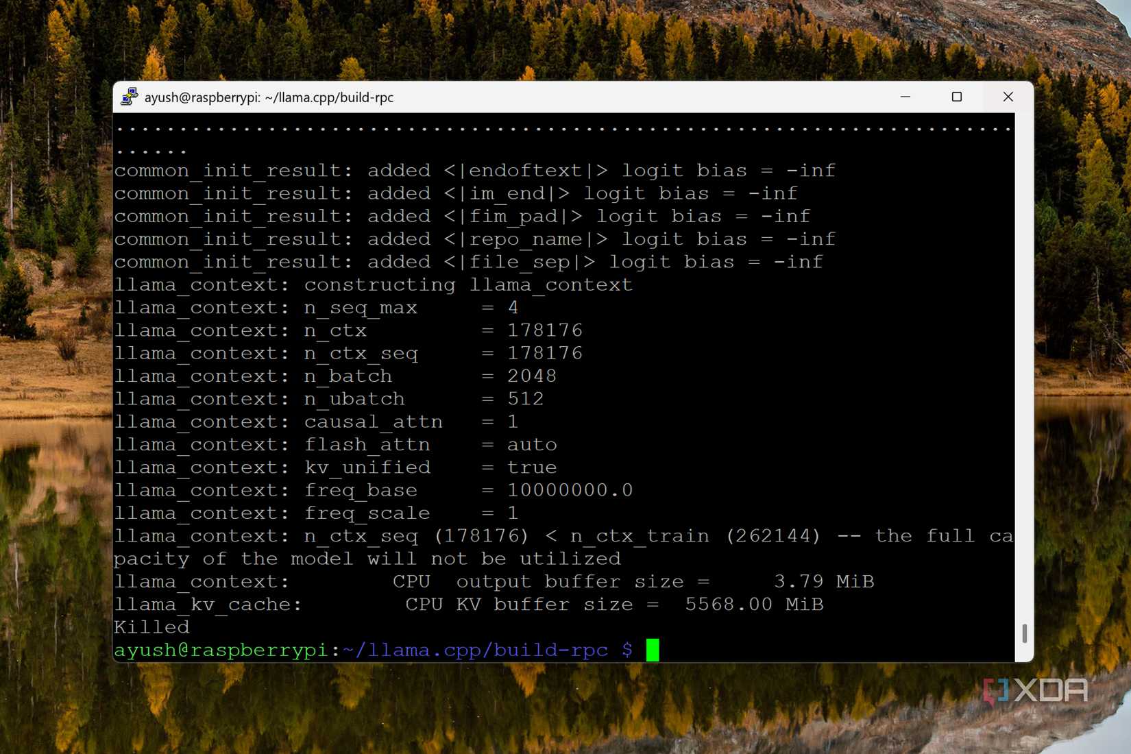 Unable to load model llama.cpp to Raspberry Pi