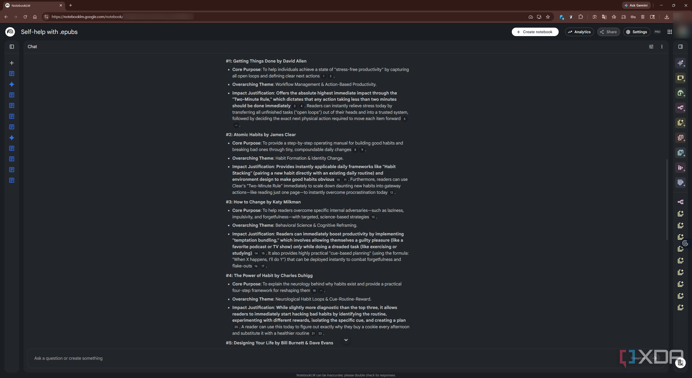 I built a personal wiki in NotebookLM with .epub uploads, and it ...