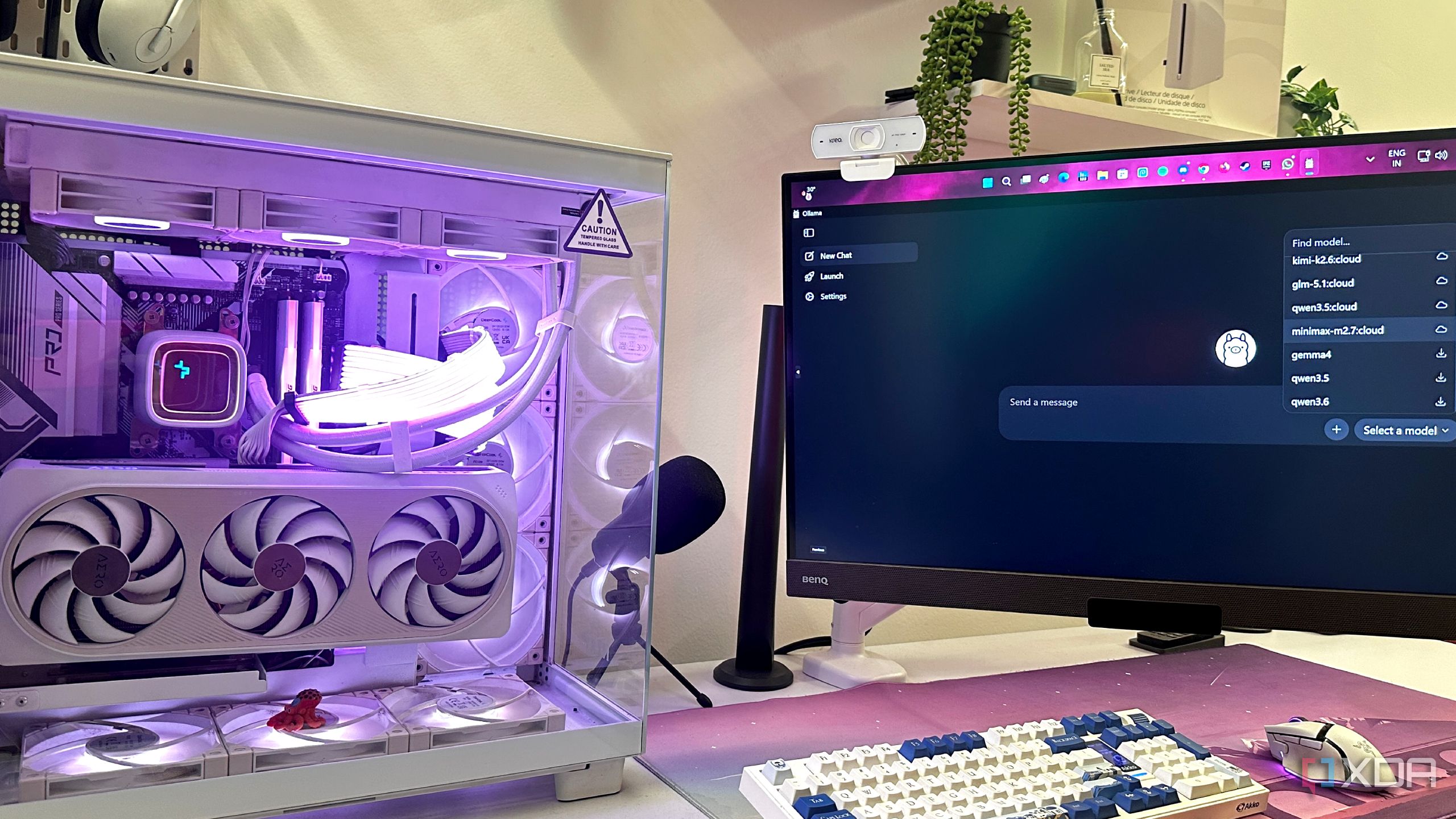 Ollama running on an RTX 4070 Ti PC.