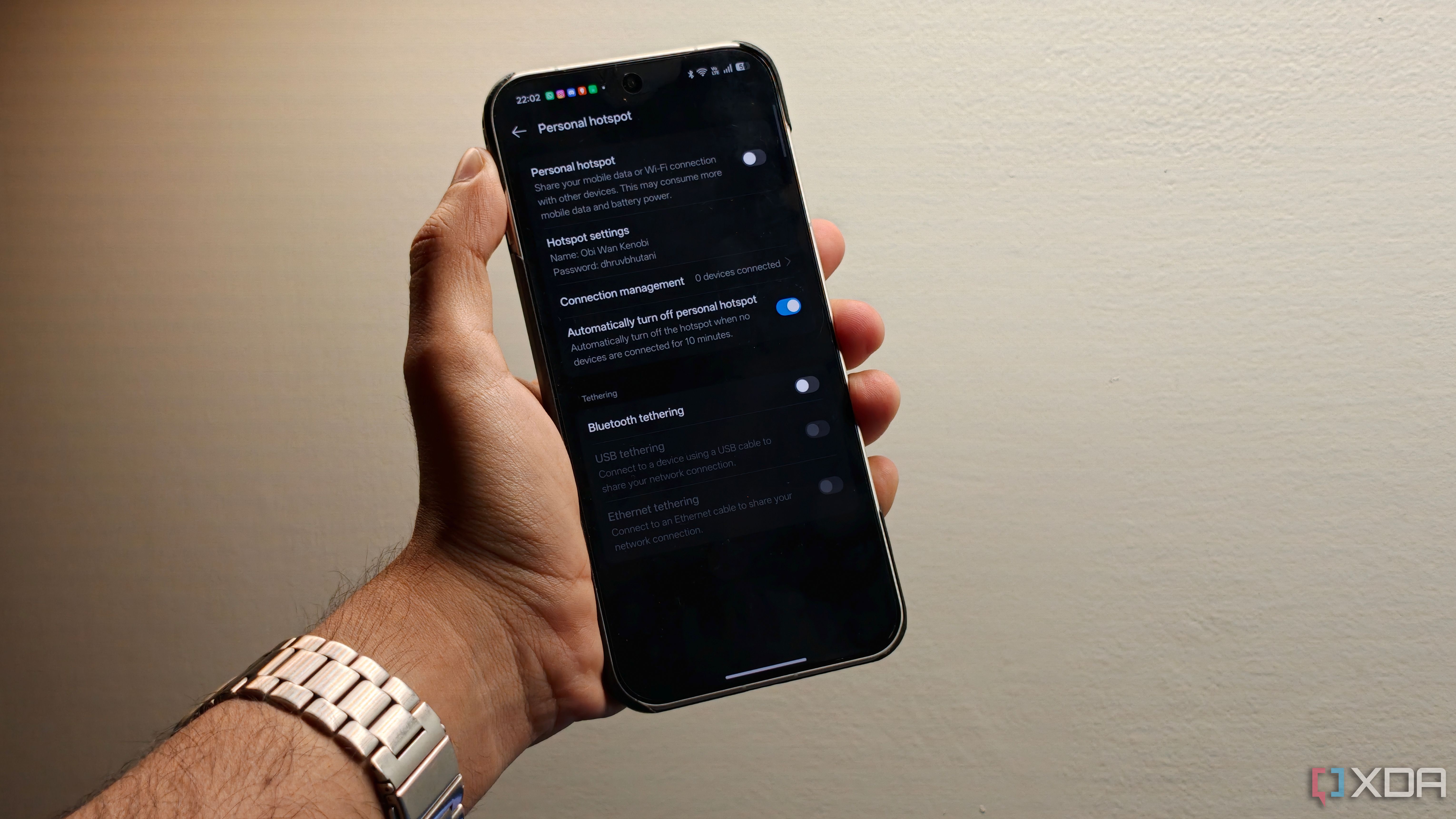 personal hotspot settings