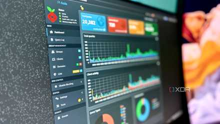 Pi-hole dashboard in browser window