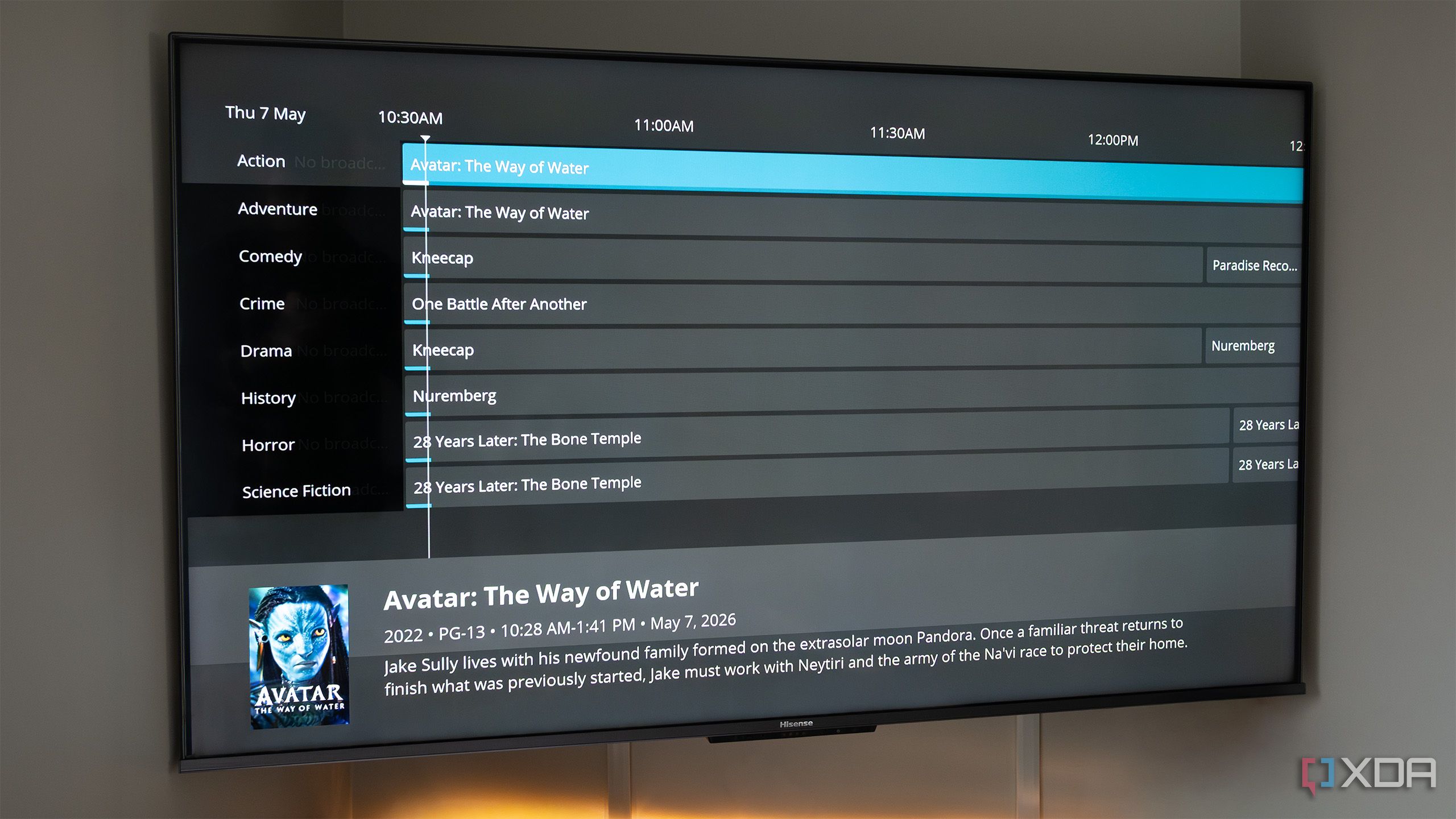 QuasiTV running on an Android TV