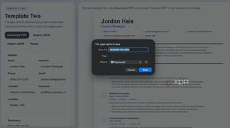 pdf export of the site