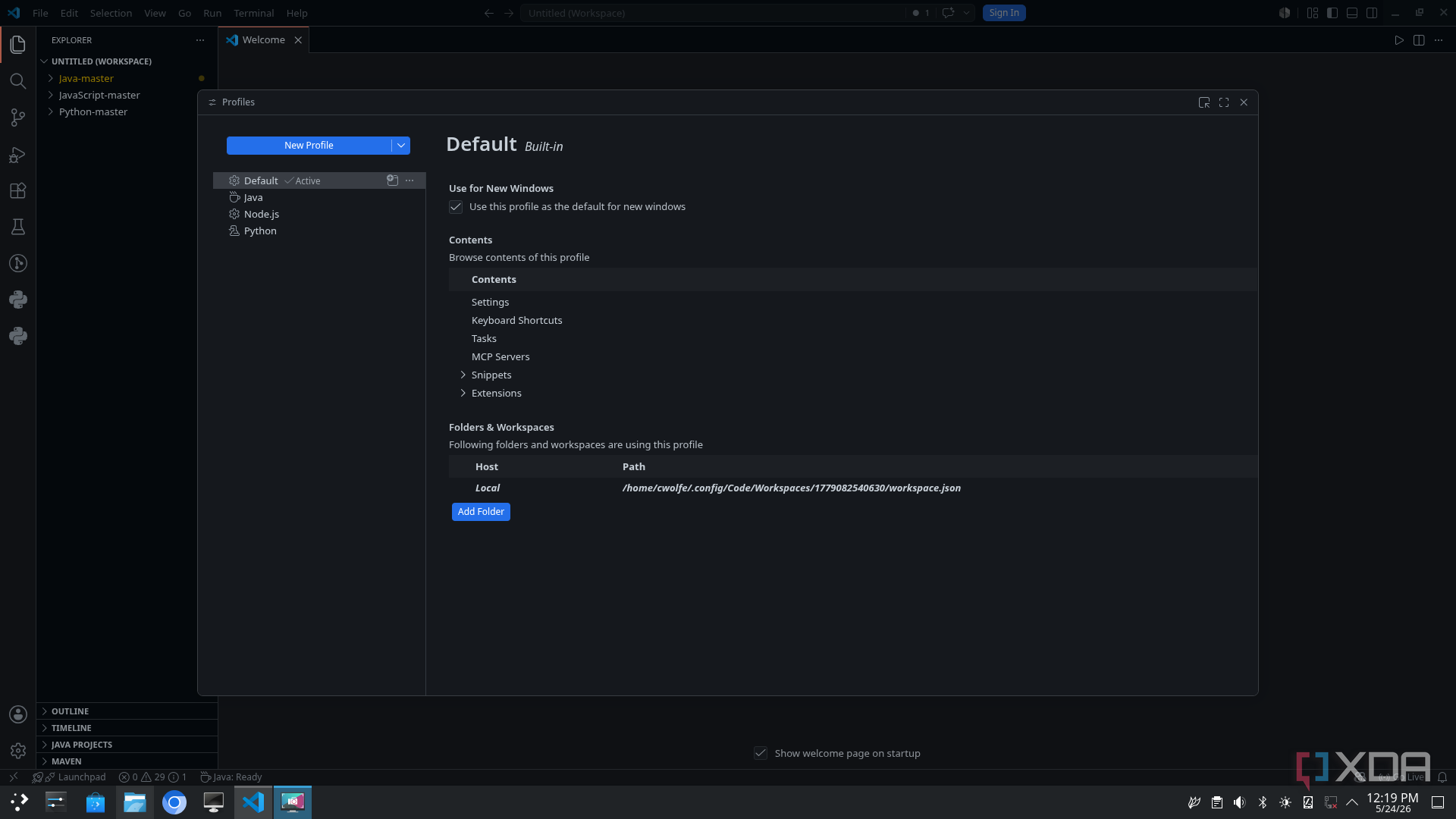VS Code Profile Setup