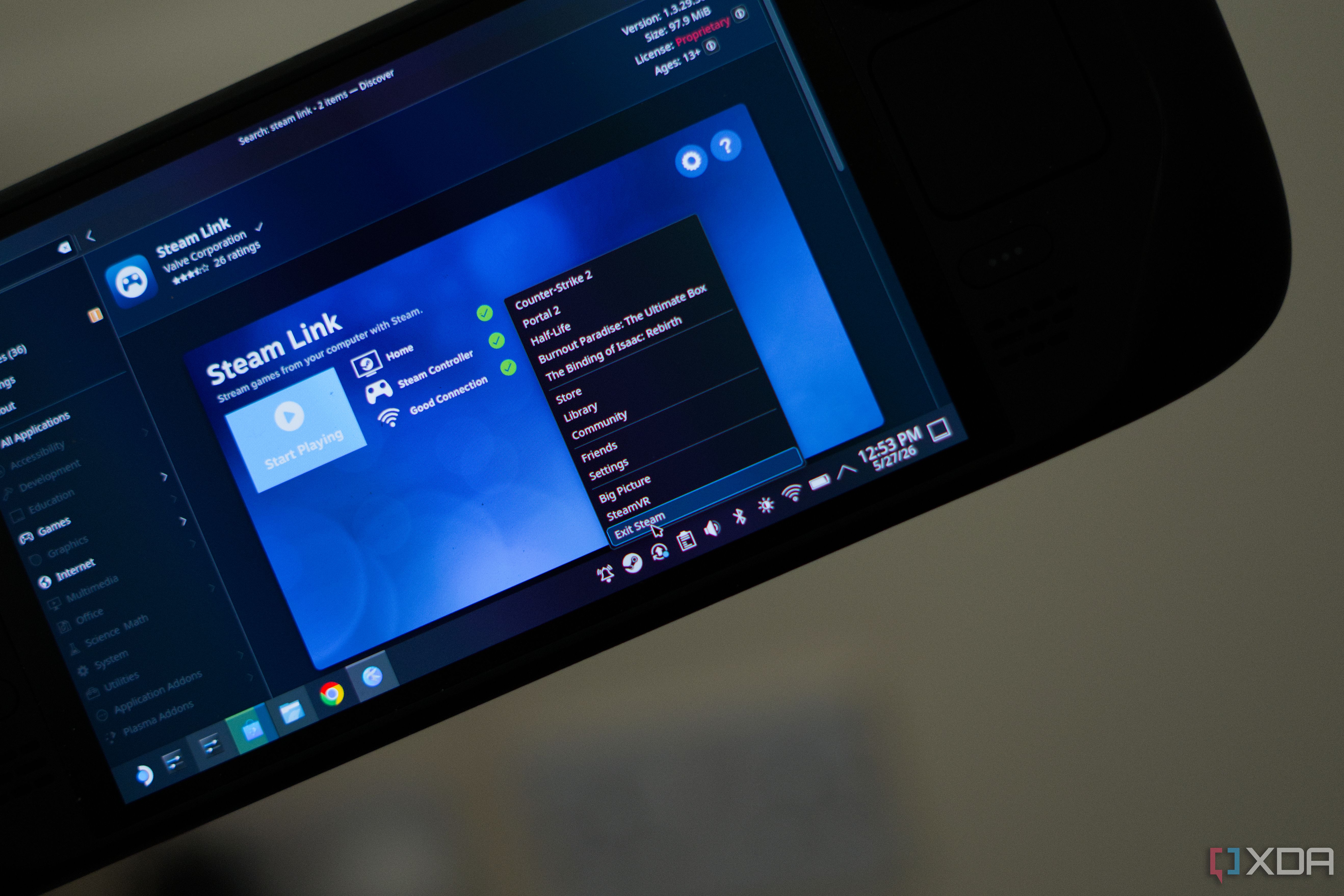 Closing Steam on Steam Deck in desktop mode