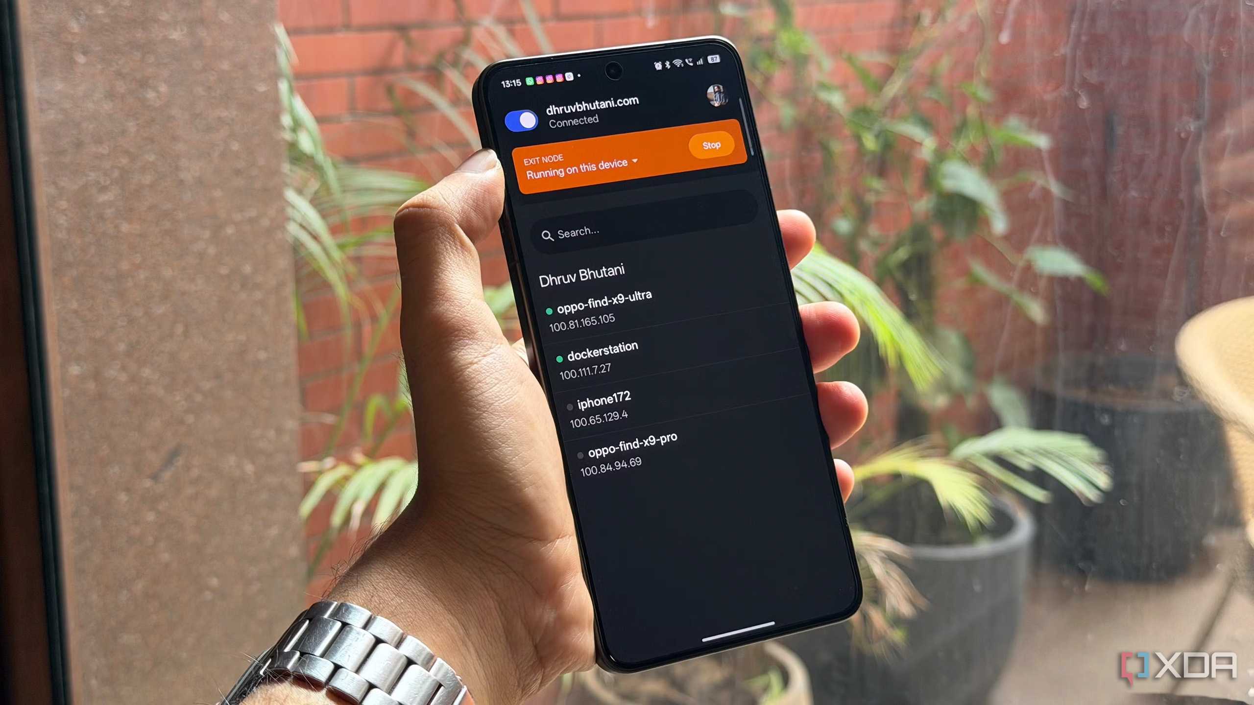 Tailscale on an Android phone