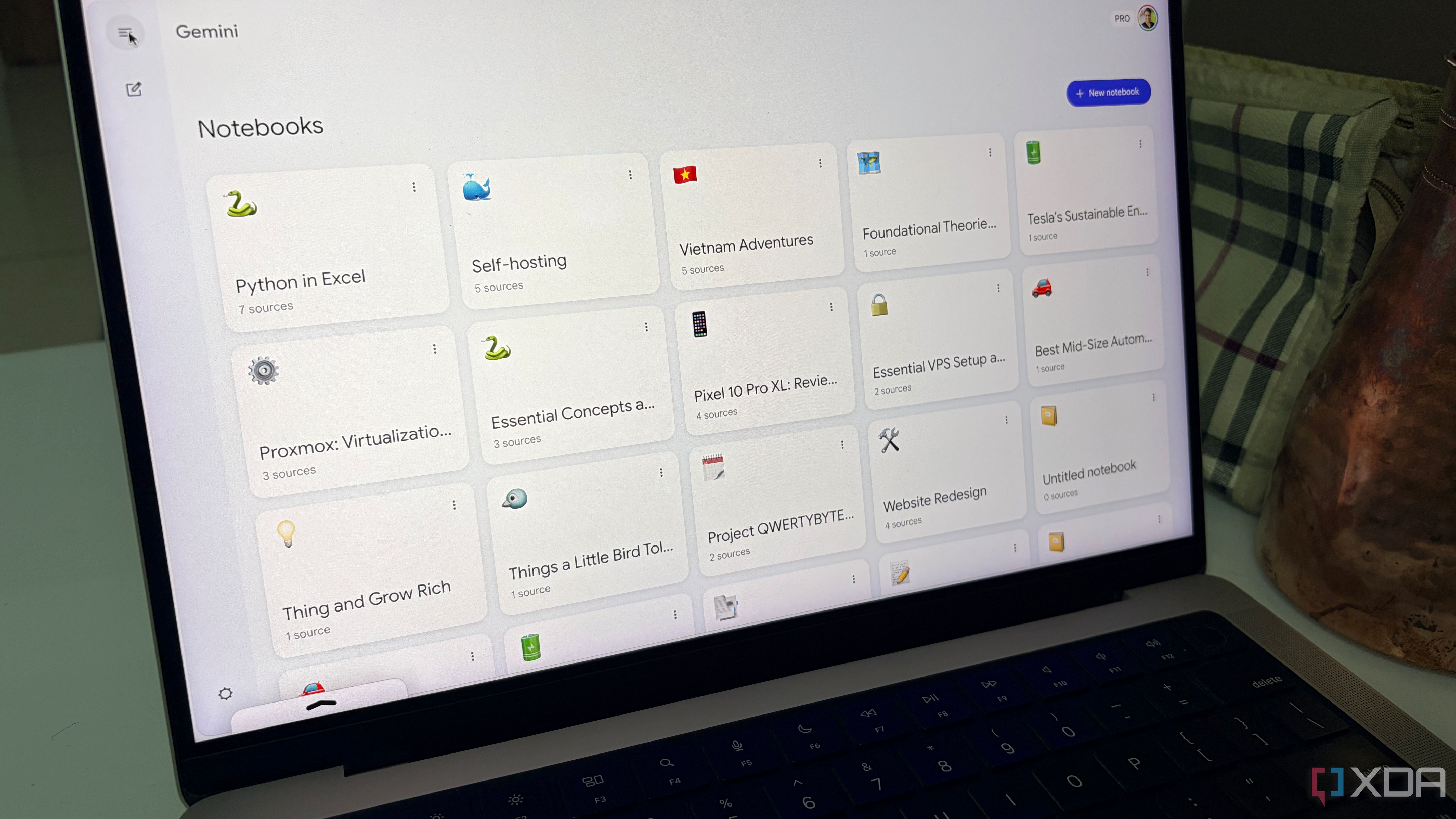 Gemini's new Notebooks feature completely changed how I take notes