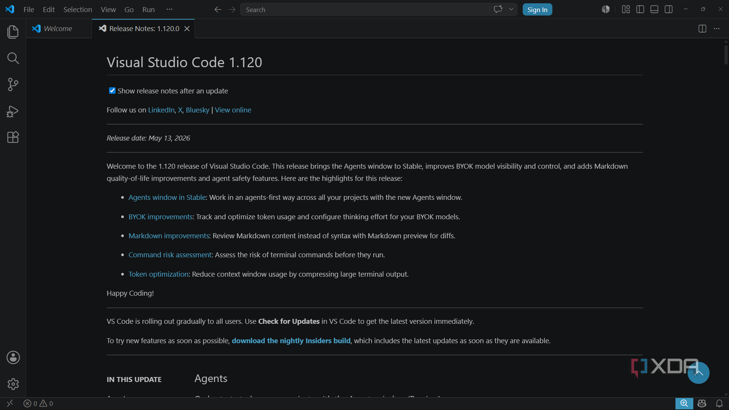 Vs Code Update Button VS Code is the best productivity app on my PC, and I barely use it for ...