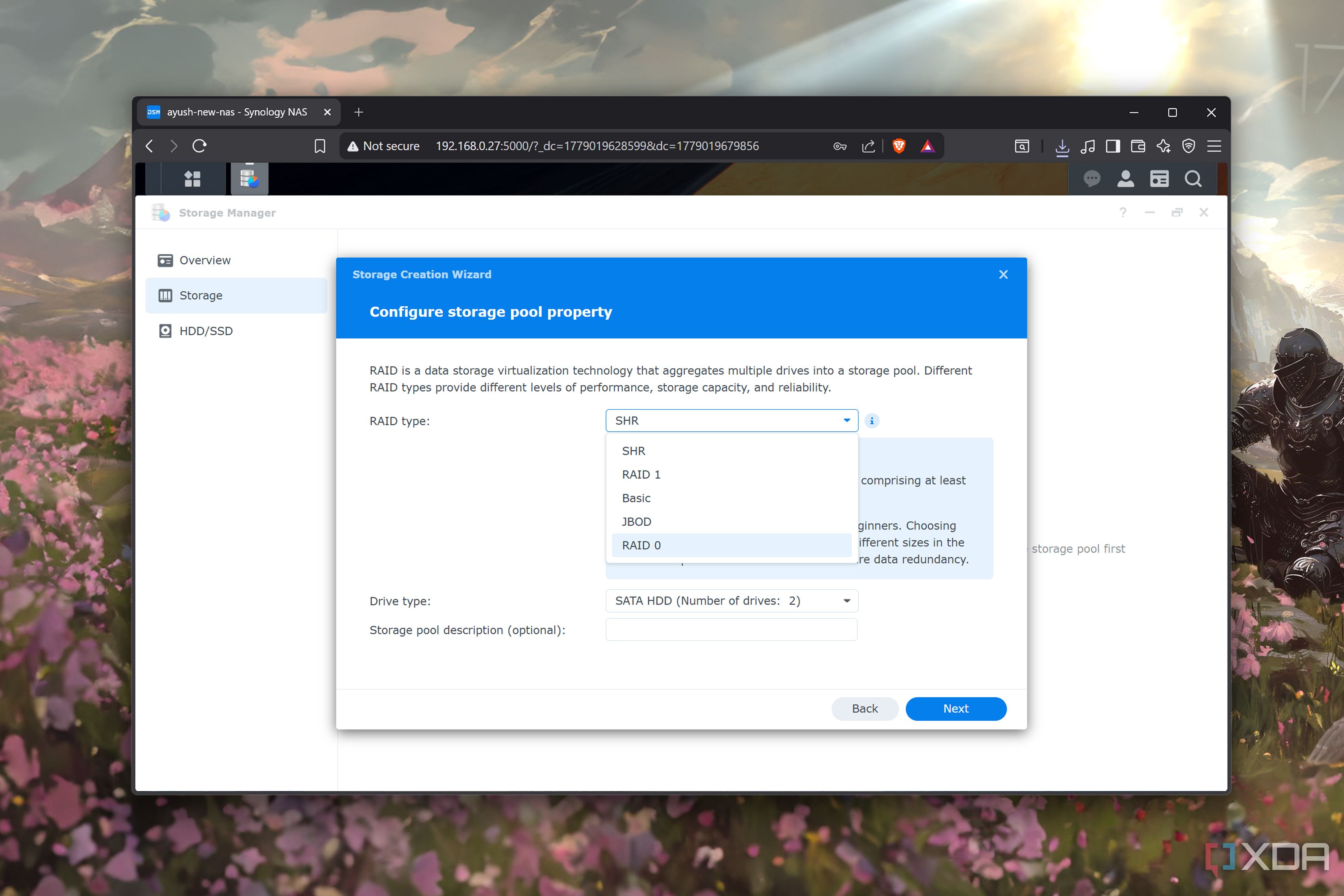 Creating storage pools on XPEnology