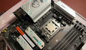 AMD Ryzen 5 7600X CPU in an MSI B650 motherboard.