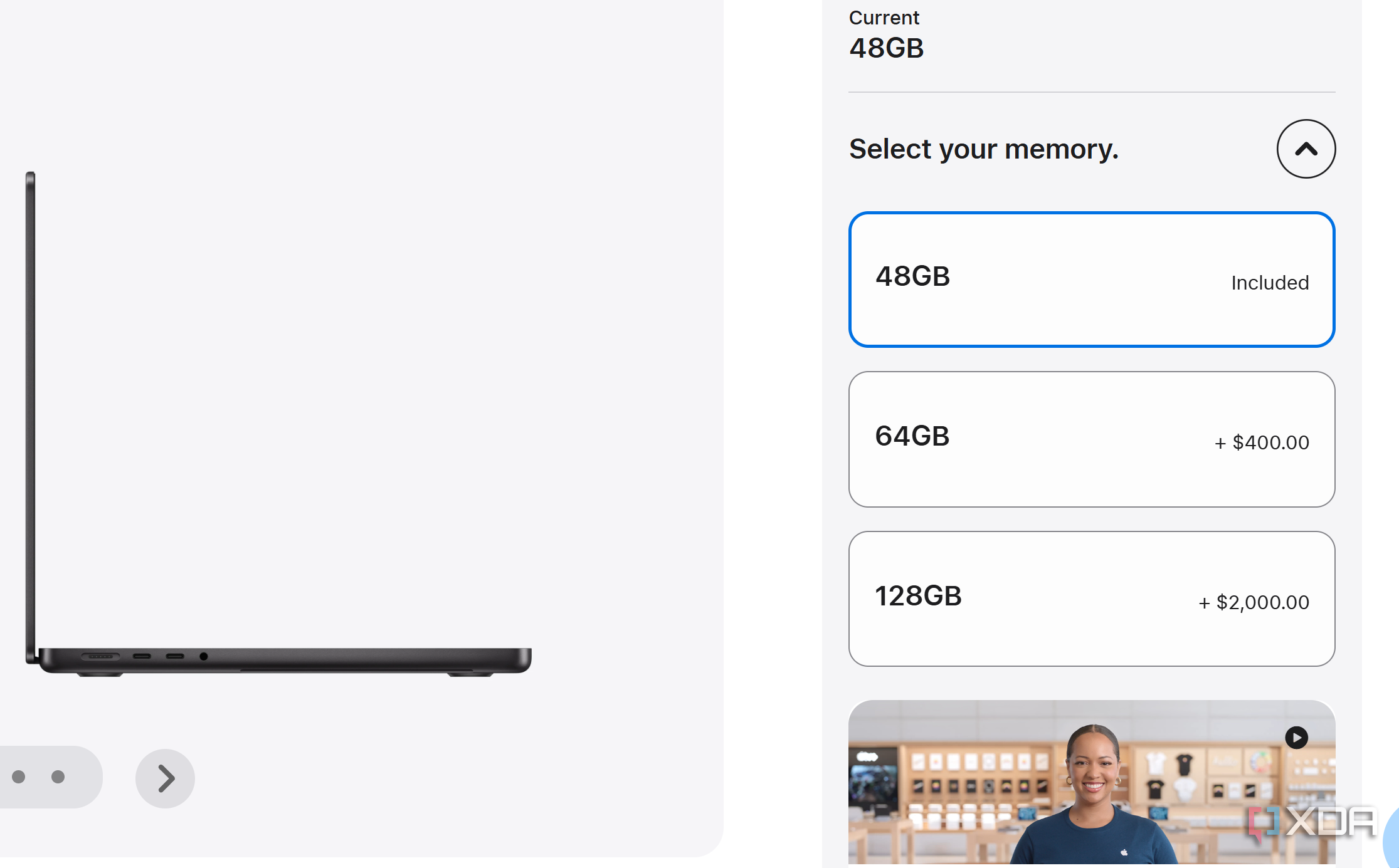 Apple unified memory prices