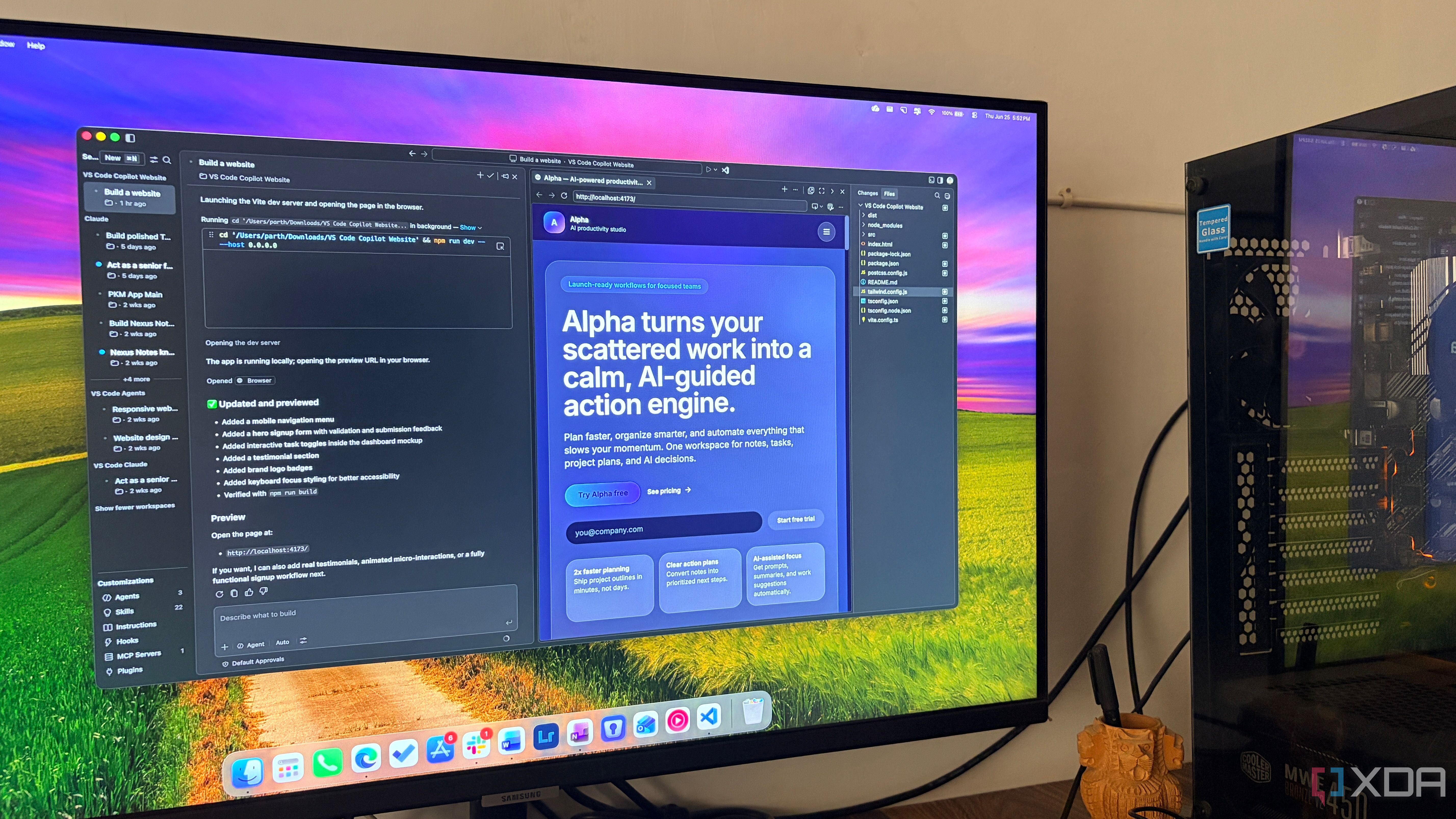 VS Code agents view