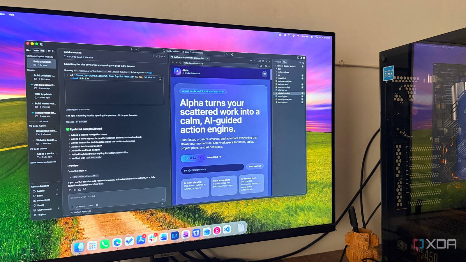 Eu construí um site inteiro em VS Code sem escrever uma única linha de código e isso me surpreendeu Eu construí um site inteiro em VS Code sem escrever uma única linha de código e isso me surpreendeu