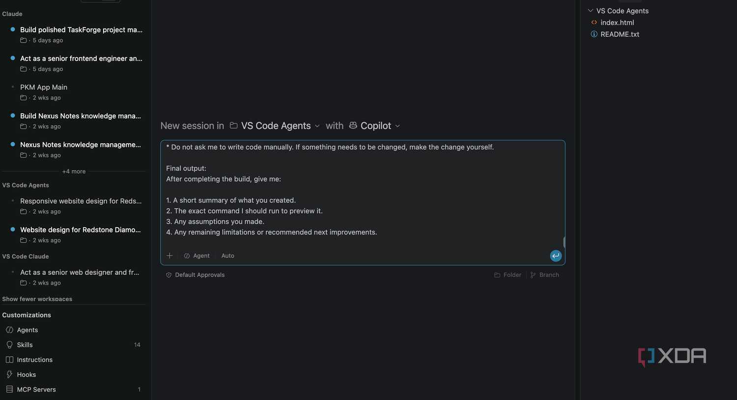 Сравнение VS Code, Cursor и Google Antigravity в ежедневной разработке Интерфейс агентов в VS Code