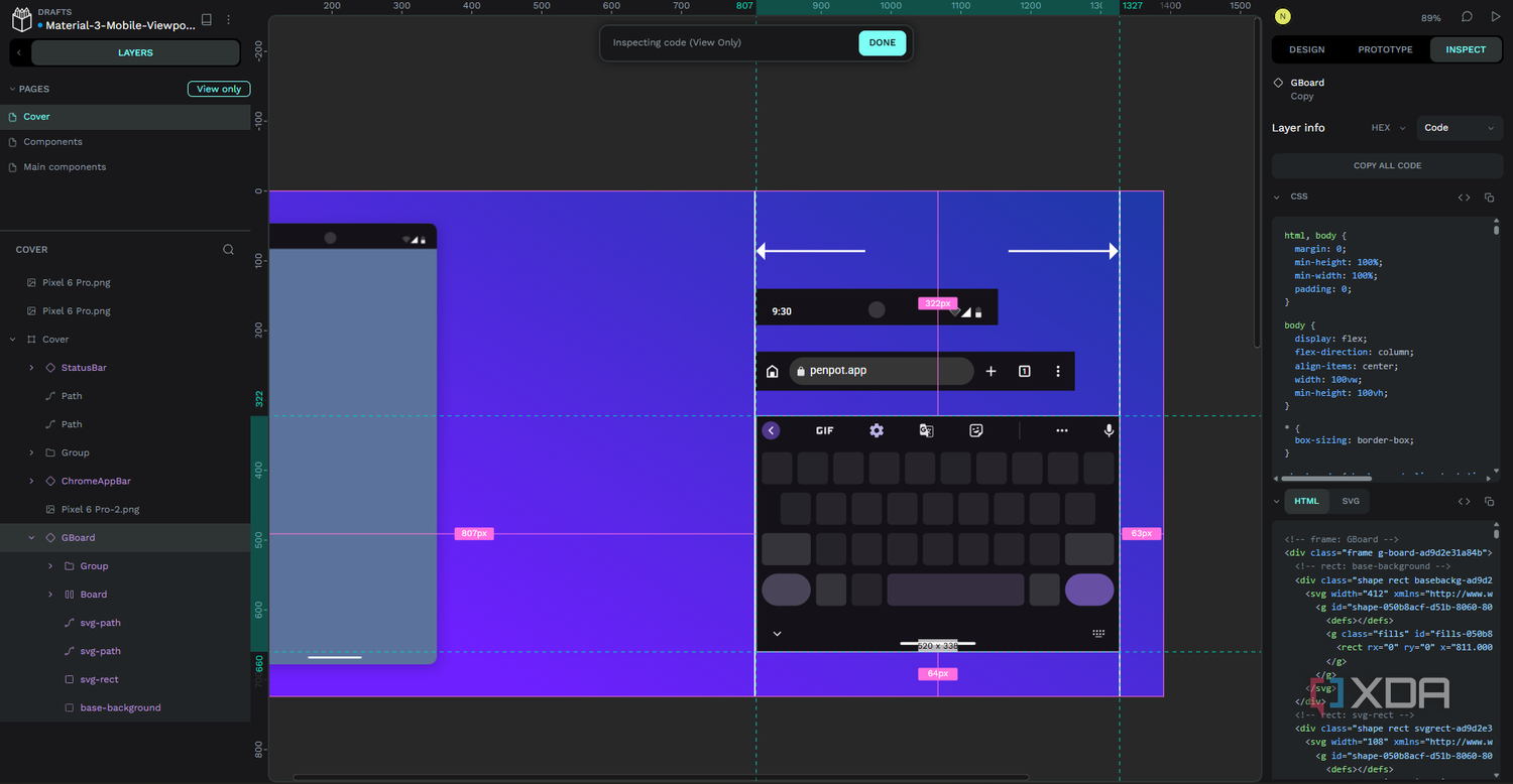 I gave Penpot's code export a month against Figma's, and the difference ...