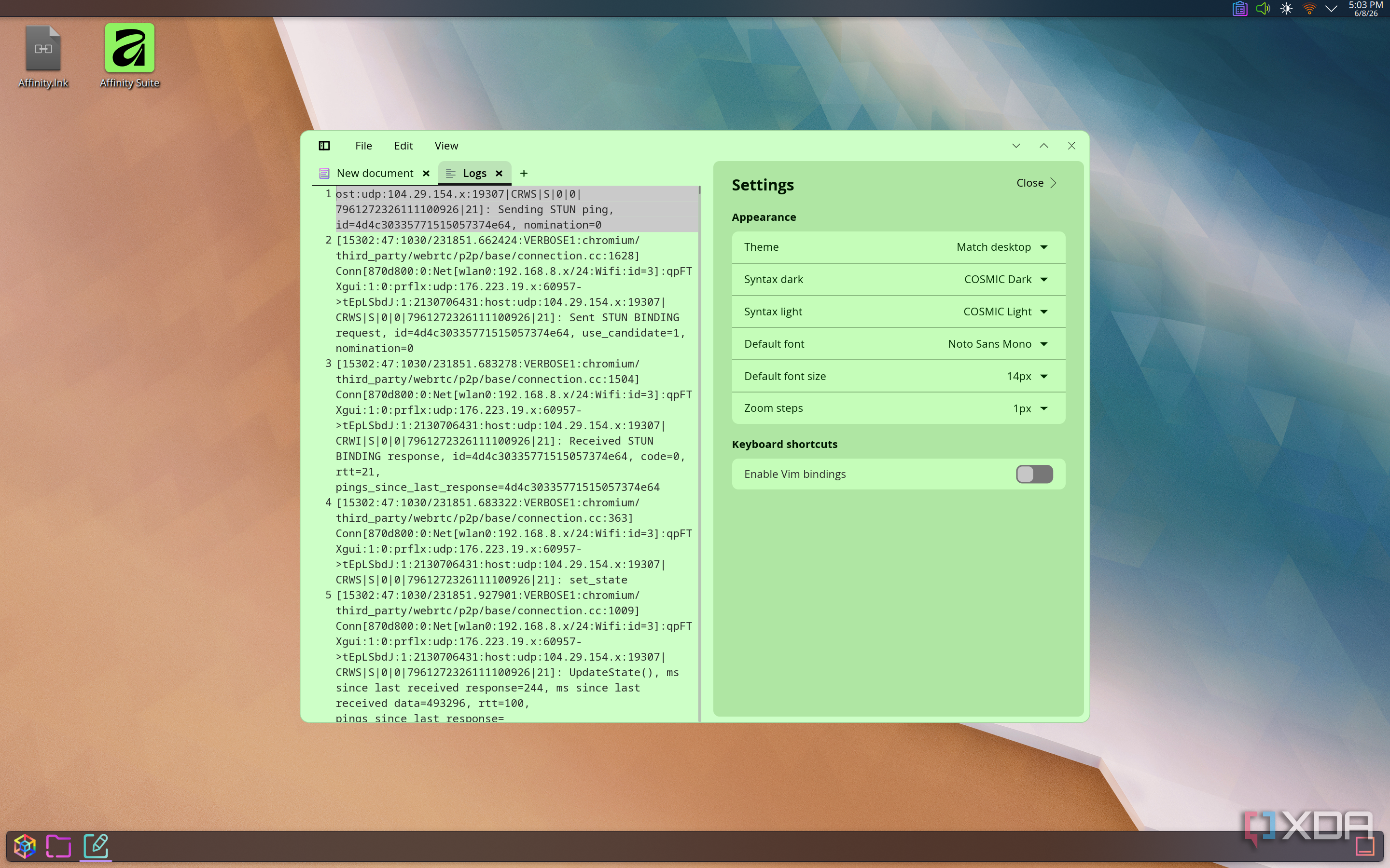 I tried COSMIC apps on KDE, and the customization alone almost made it ...