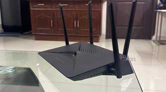 D-Link DIR-882 Wi-Fi router on a table