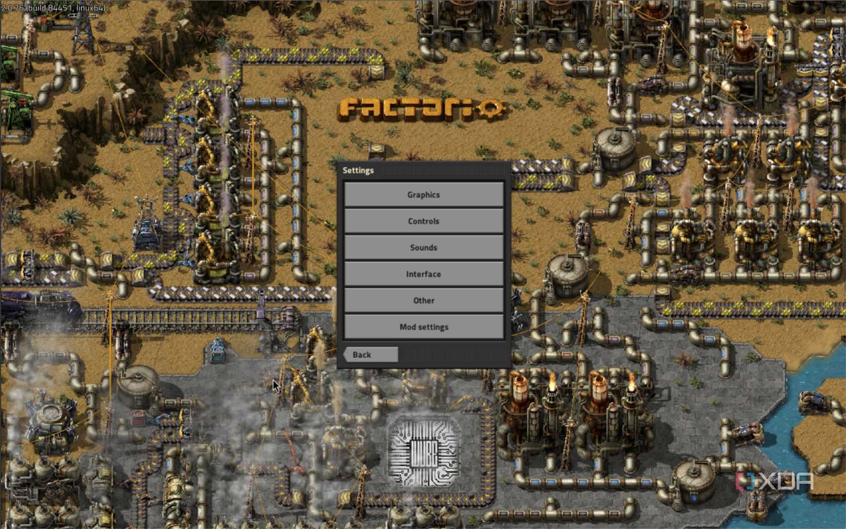 factorios main screen
