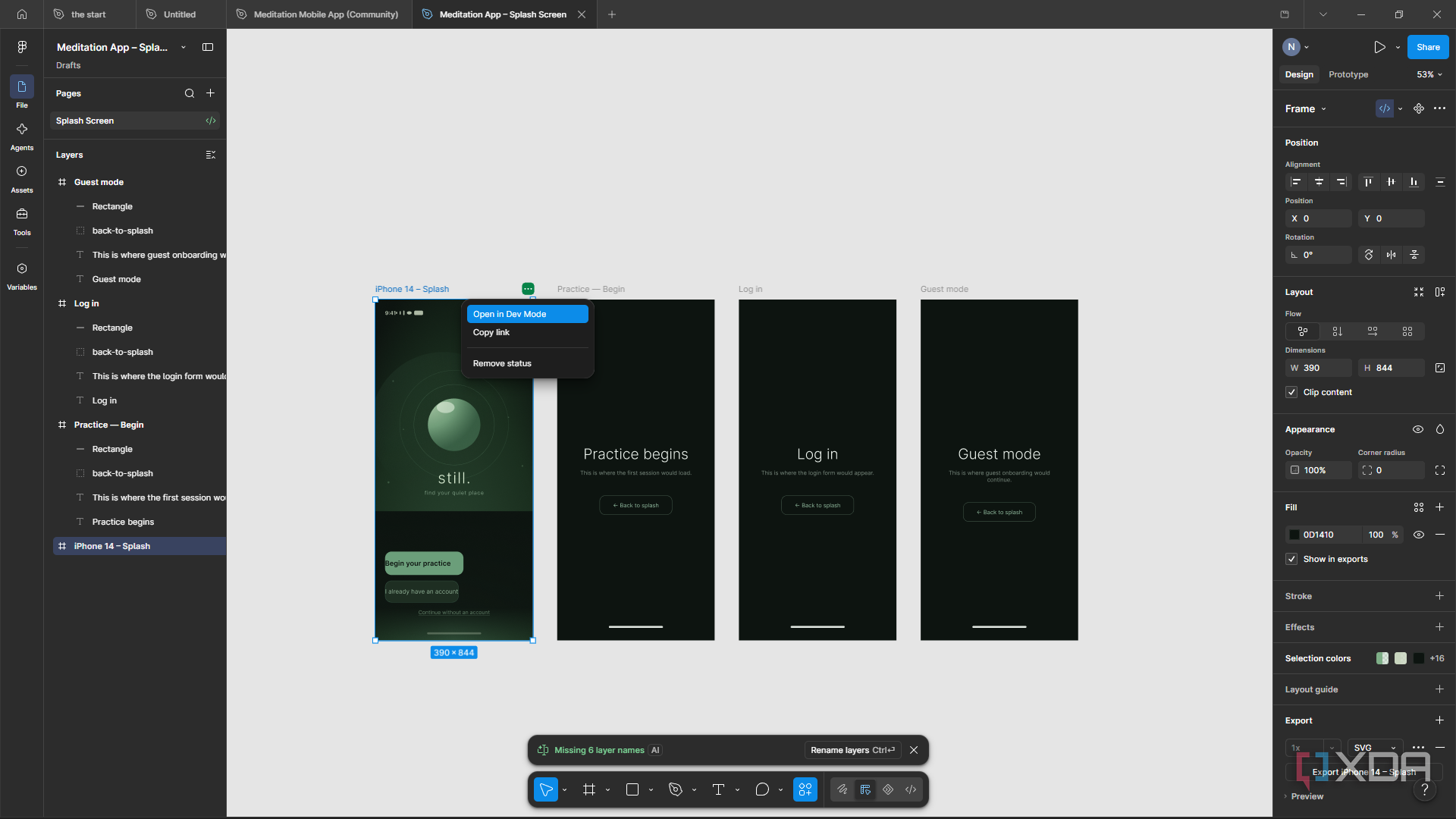 I gave Penpot's code export a month against Figma's, and the difference ...