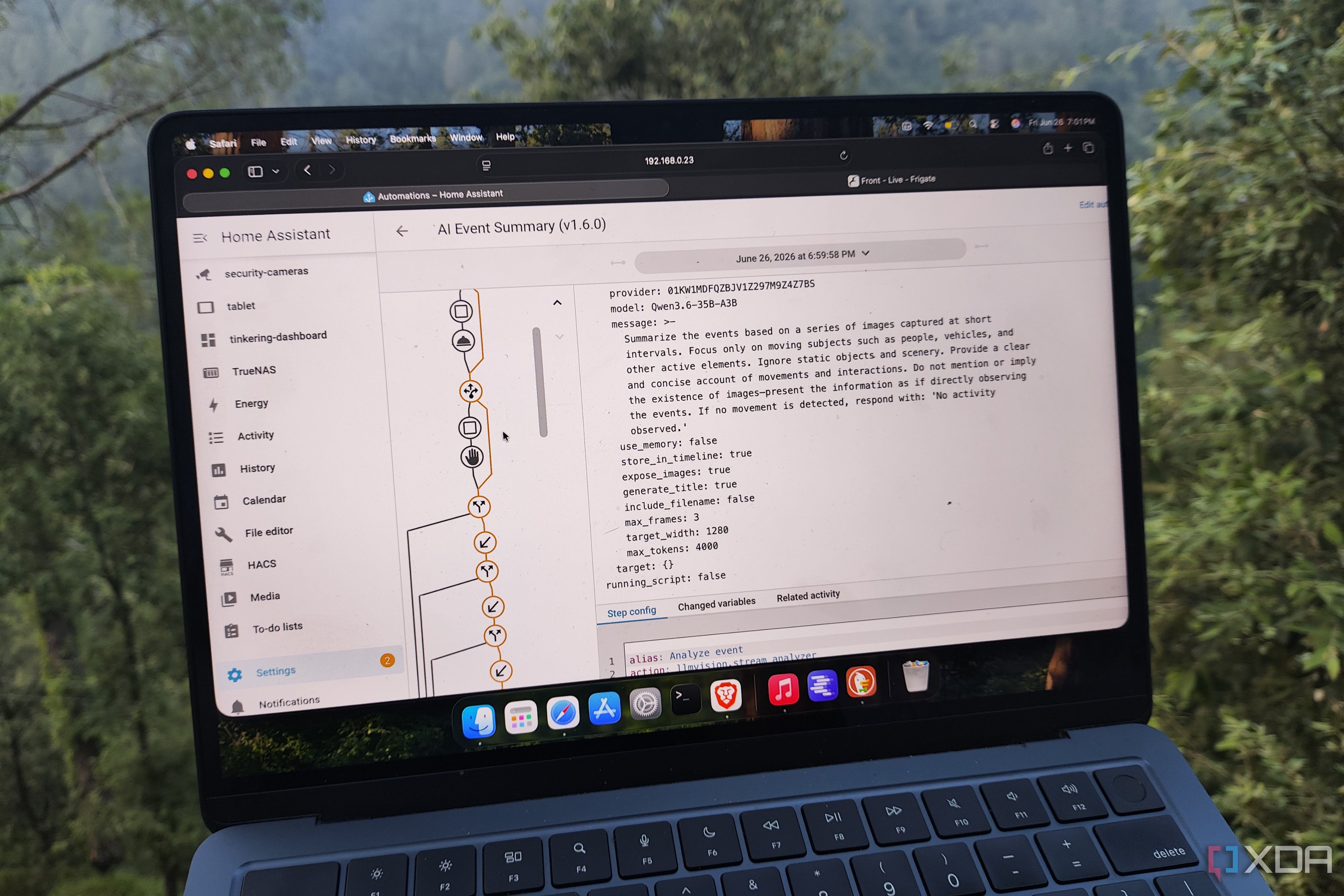 Accessing the AI Event Summary blueprint on Home Assistant