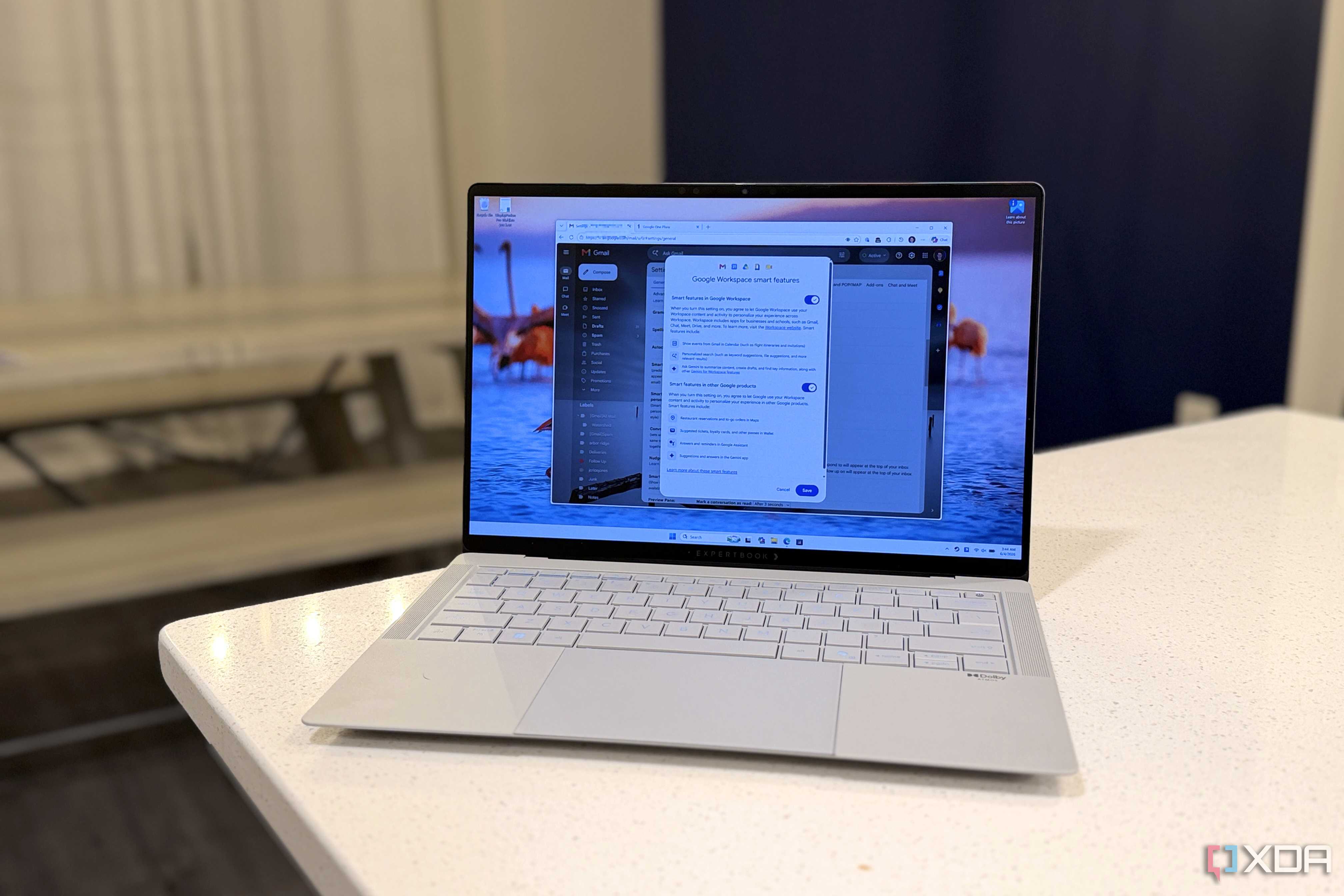 gemini features inside gmail on a laptop screen