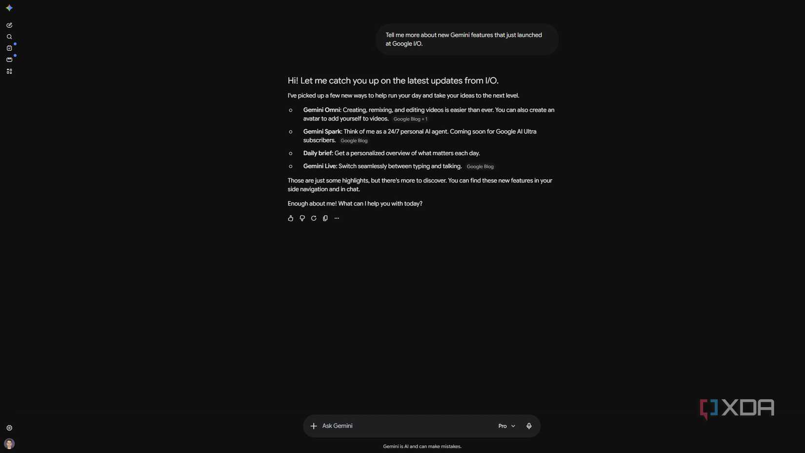 gemini io2026 updates shown in the gemini app