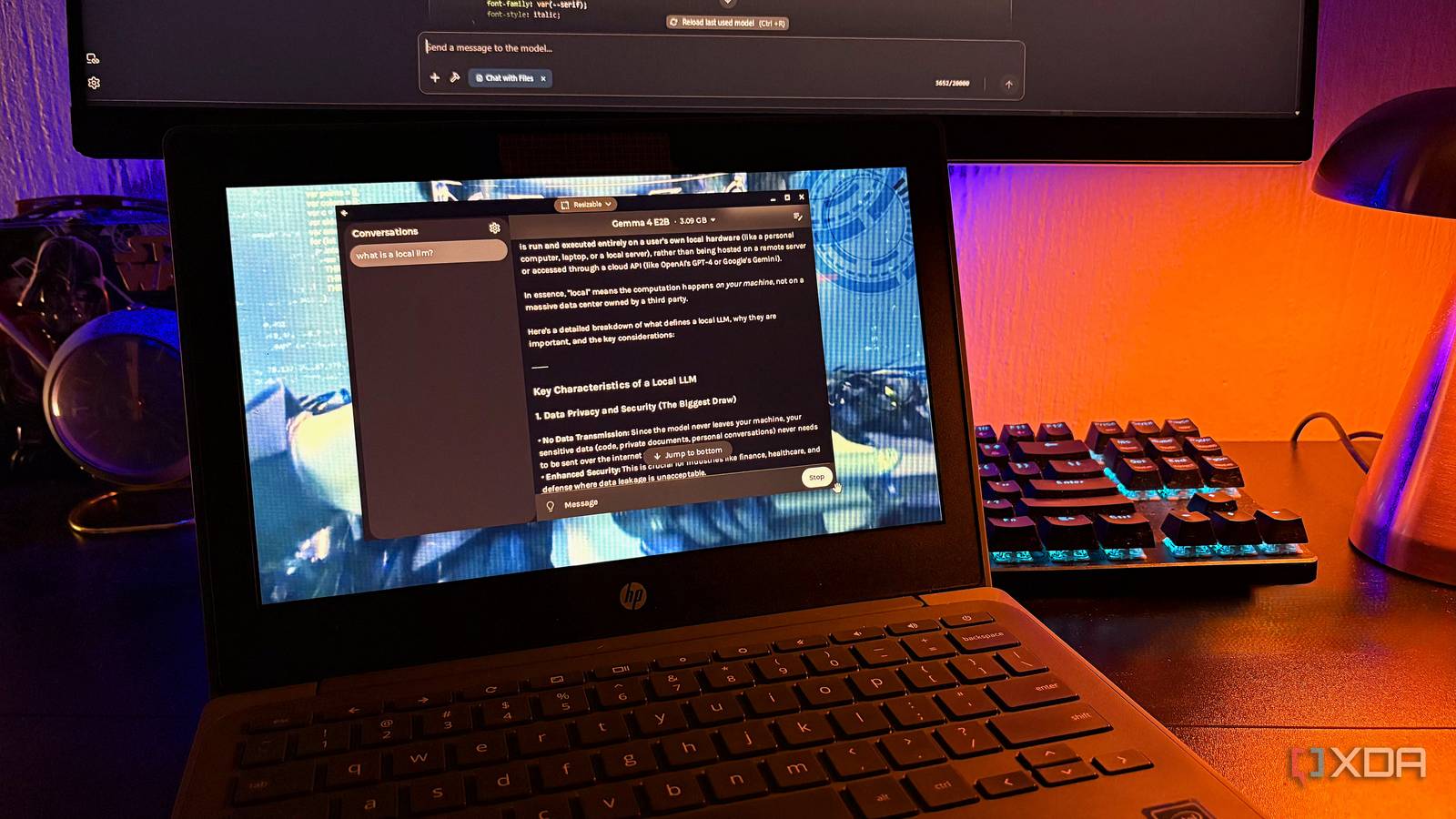 I ran a local LLM on my underpowered Chromebook, and it actually works