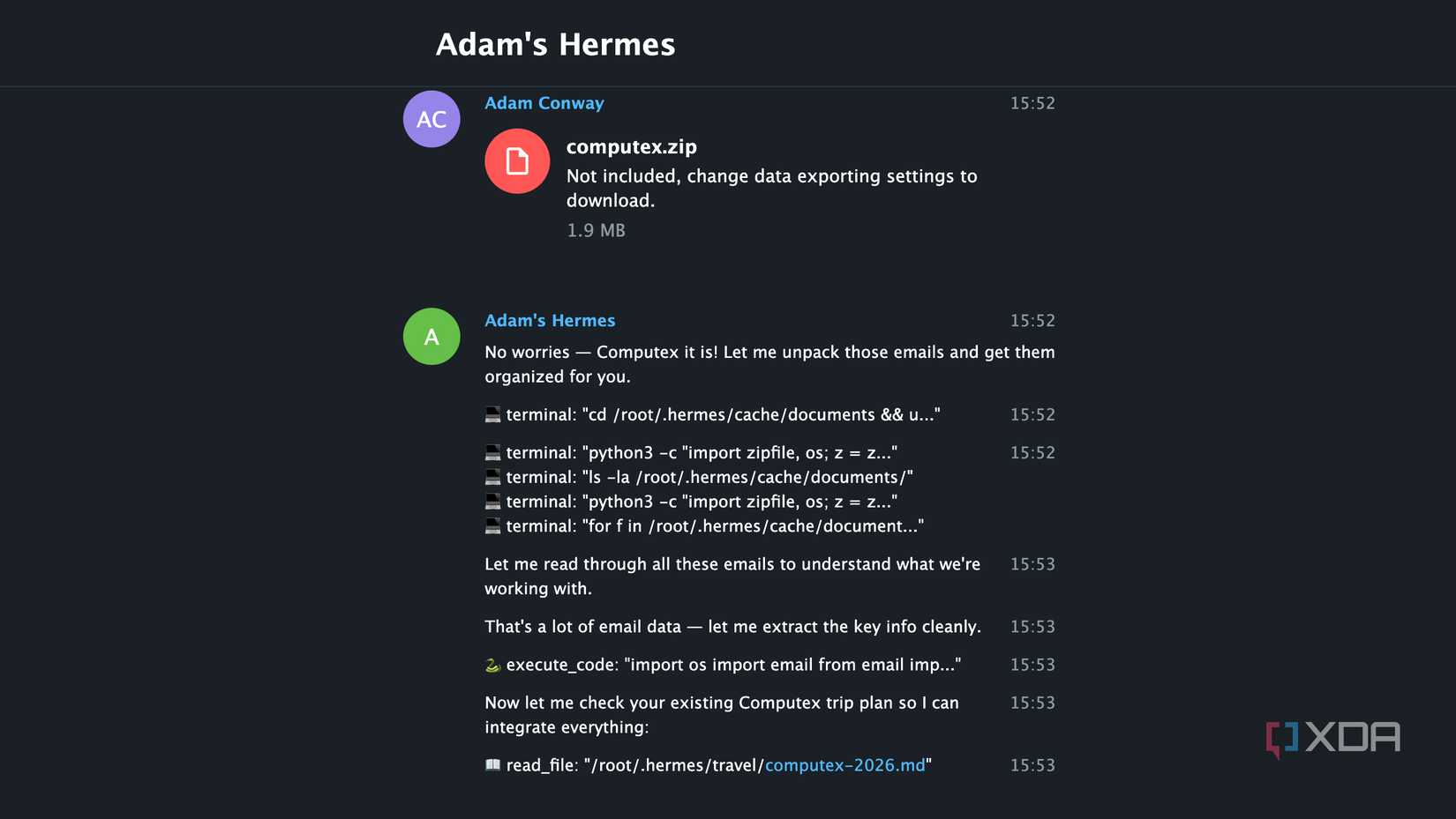 Example Local Background My local LLM was just a chat box until Hermes Agent let it run scripts ...