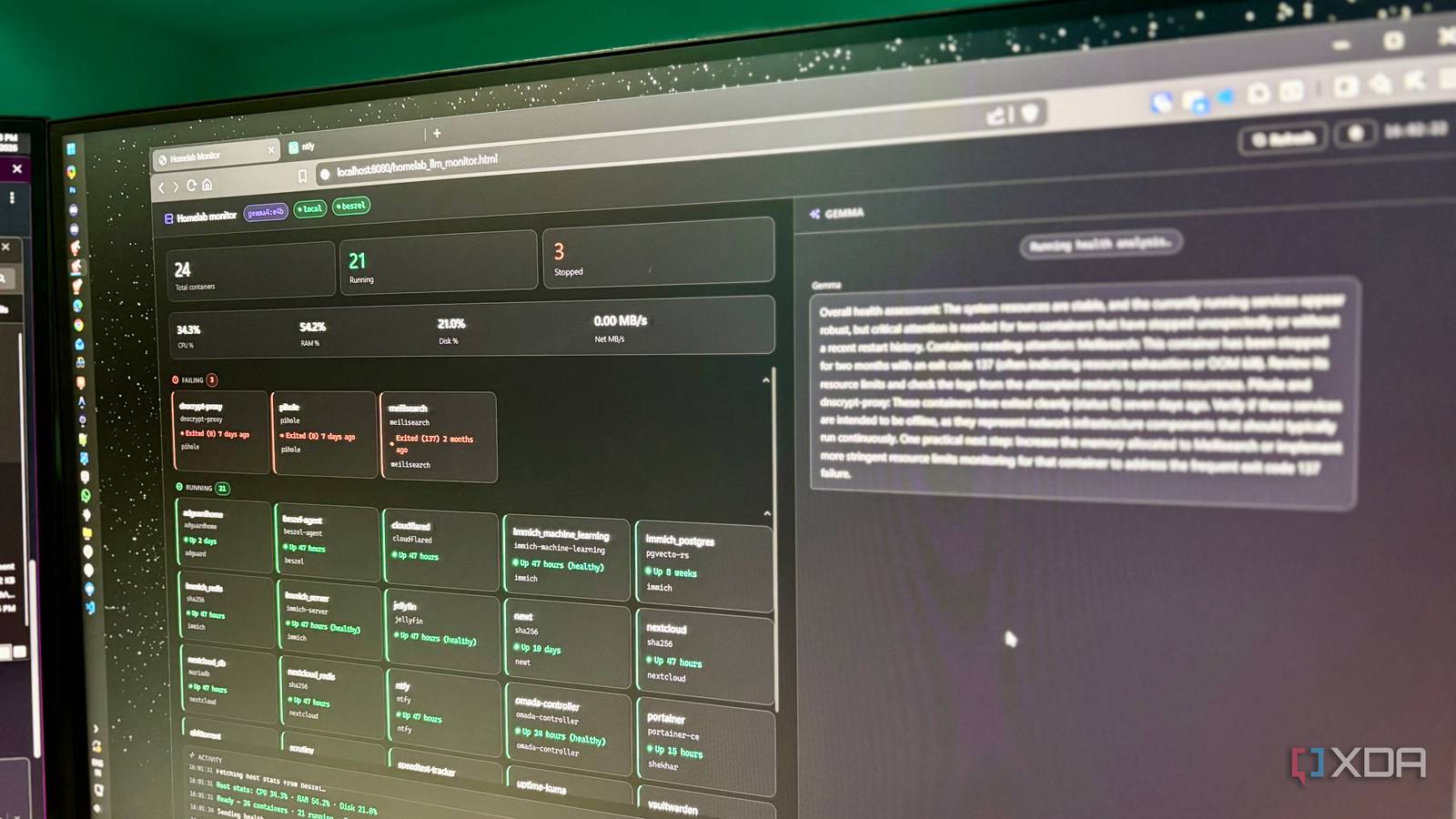 Concedi acesso LLM local aos meus contêineres Docker e ele substituiu meus scripts de monitoramento Concedi acesso LLM local aos meus contêineres Docker e ele substituiu meus scripts de monitoramento