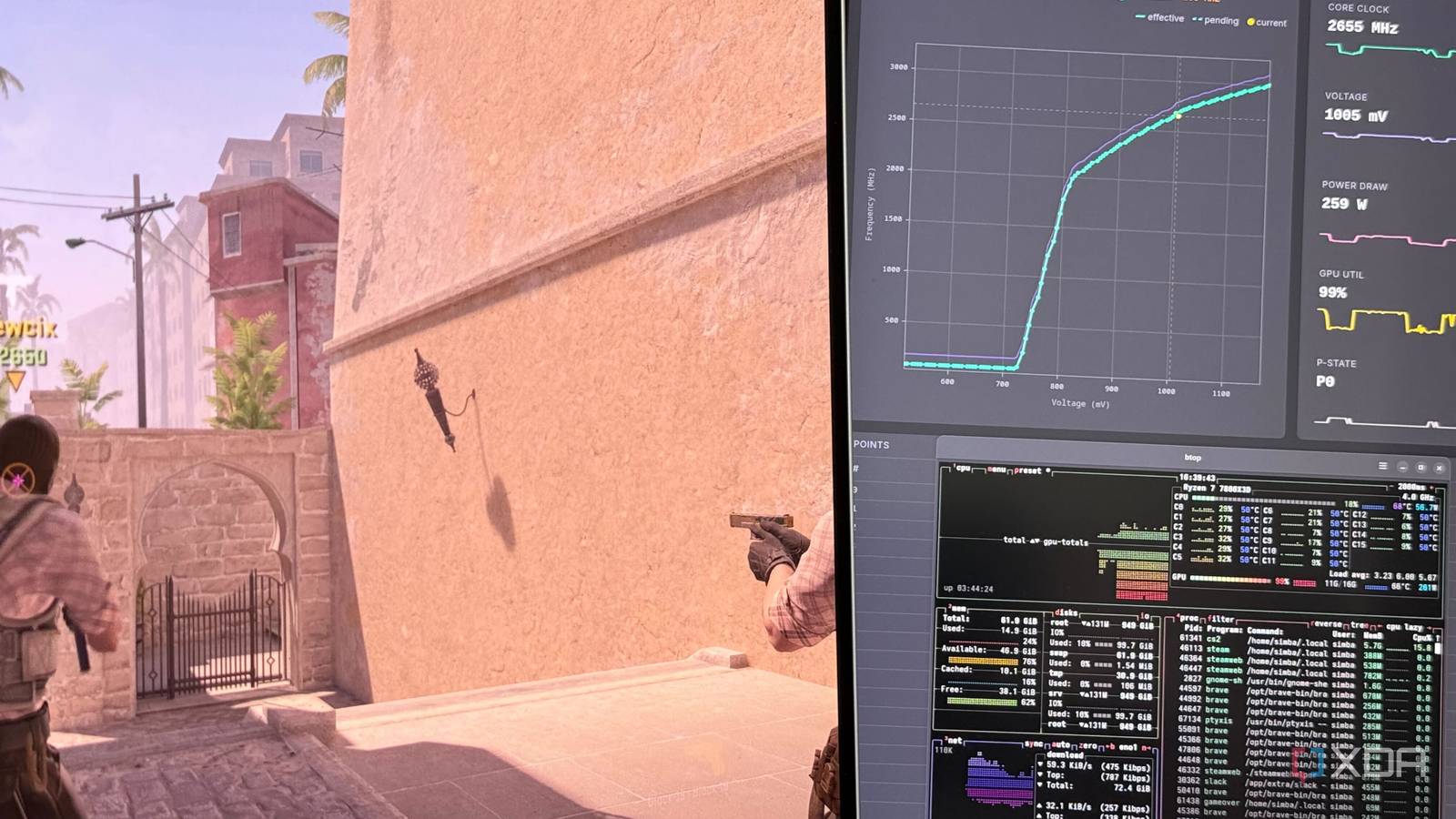 Encontrei uma ferramenta como o MSI Afterburner para Linux e você pode automatizar o underclock da GPU