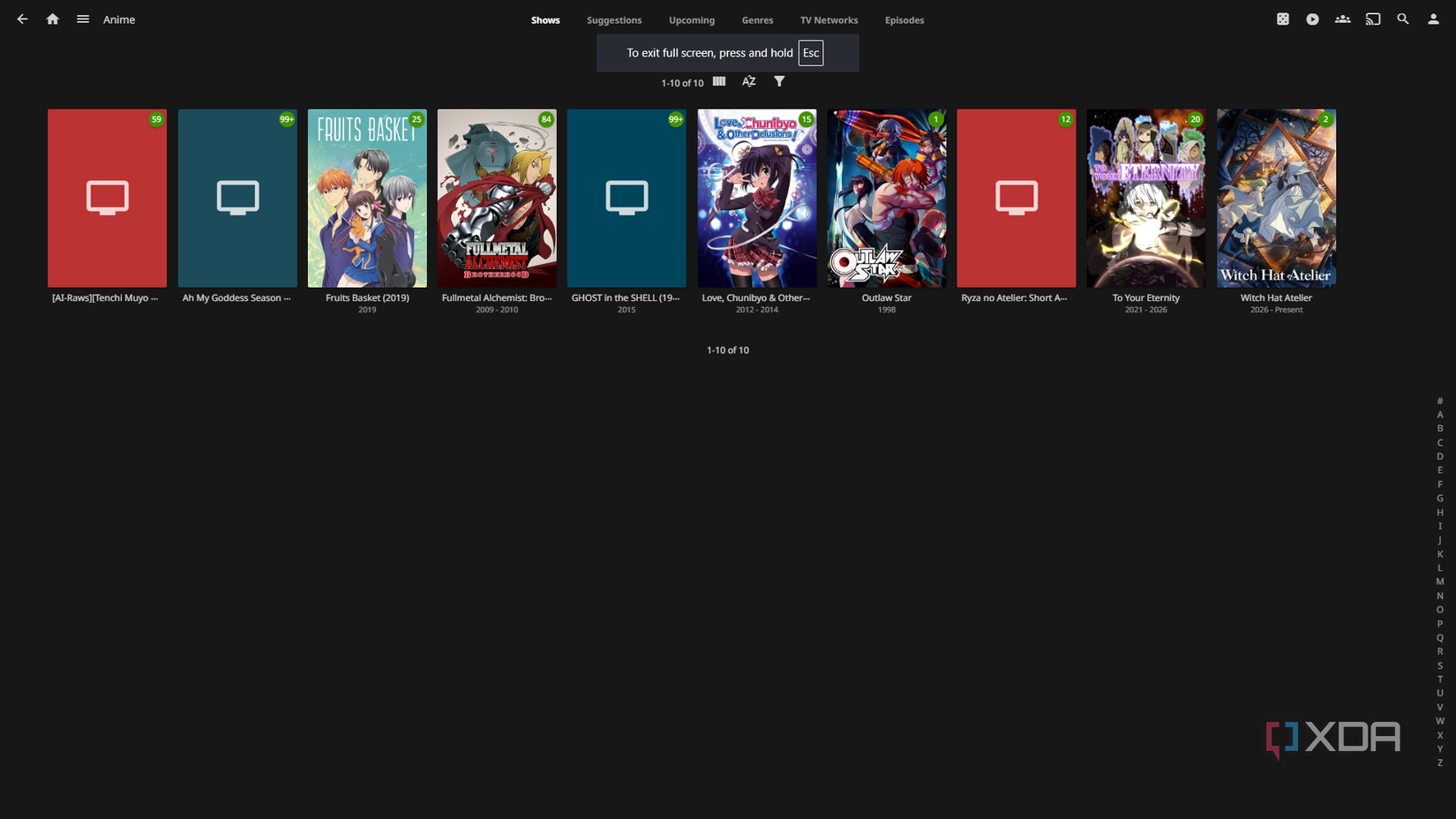 Even with Shoko, some titles require manual adjustments