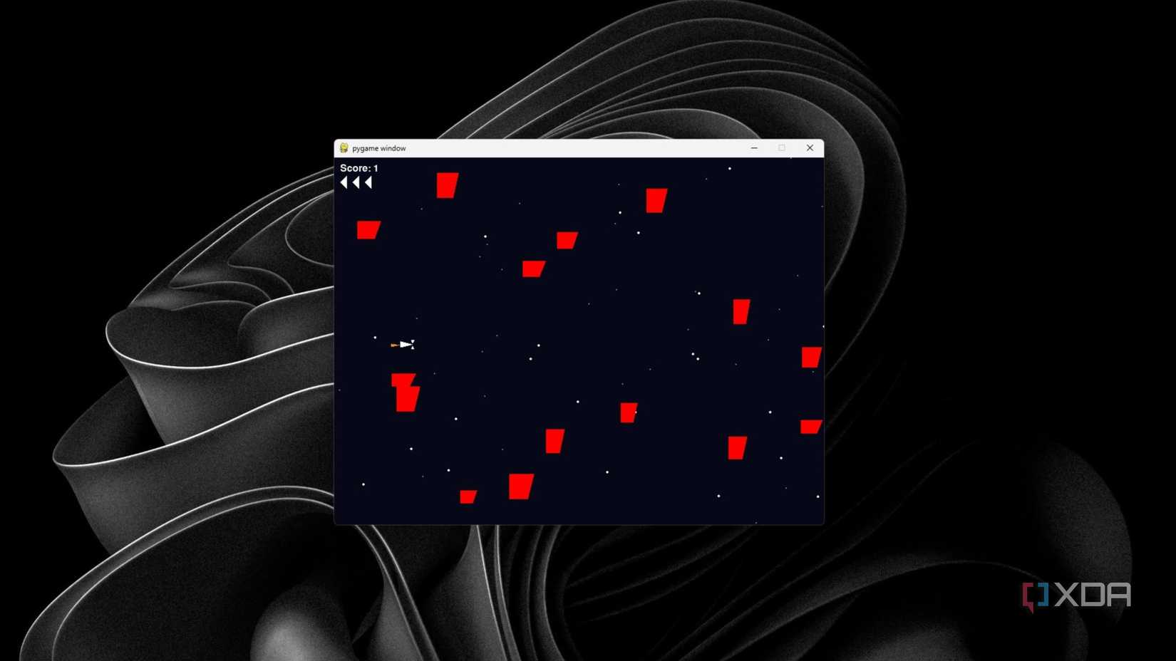A pygame developed by Llama 4.