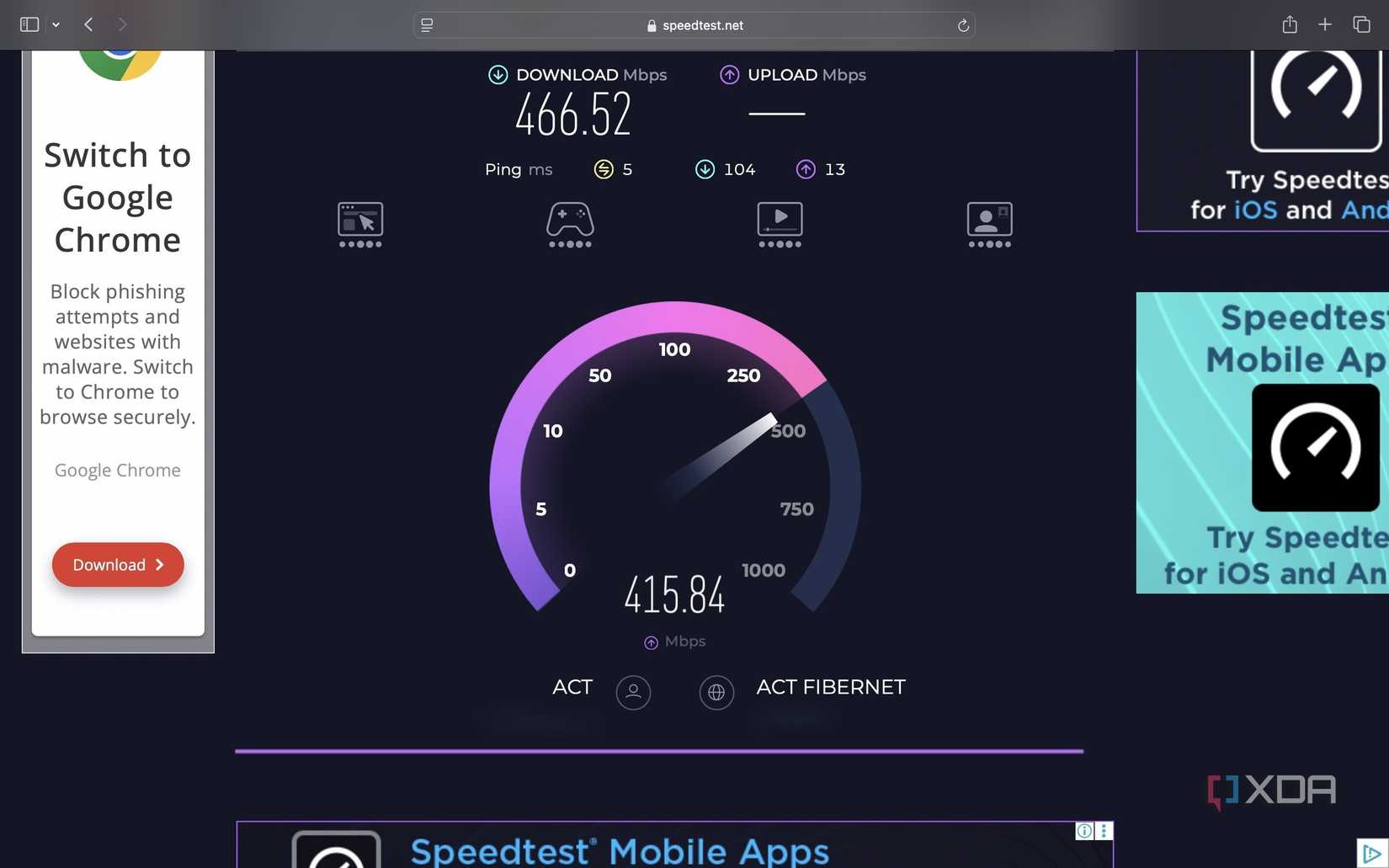 I stopped renting my ISP's router and switched to my own, and my connection didn't change at all