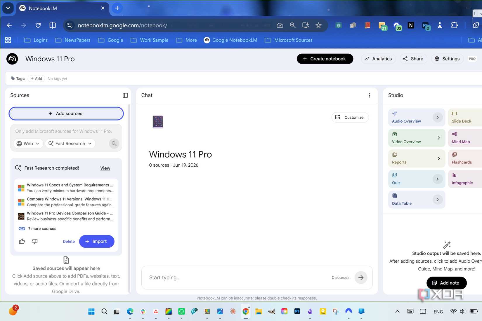 Windows 11 Pro ノートブックについてLM ノートブック