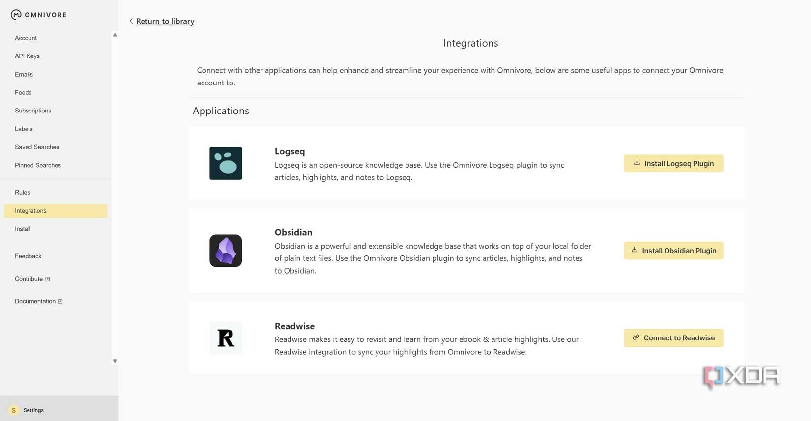 Logsec、Obsidian などの他のツールとの雑食性の統合。
