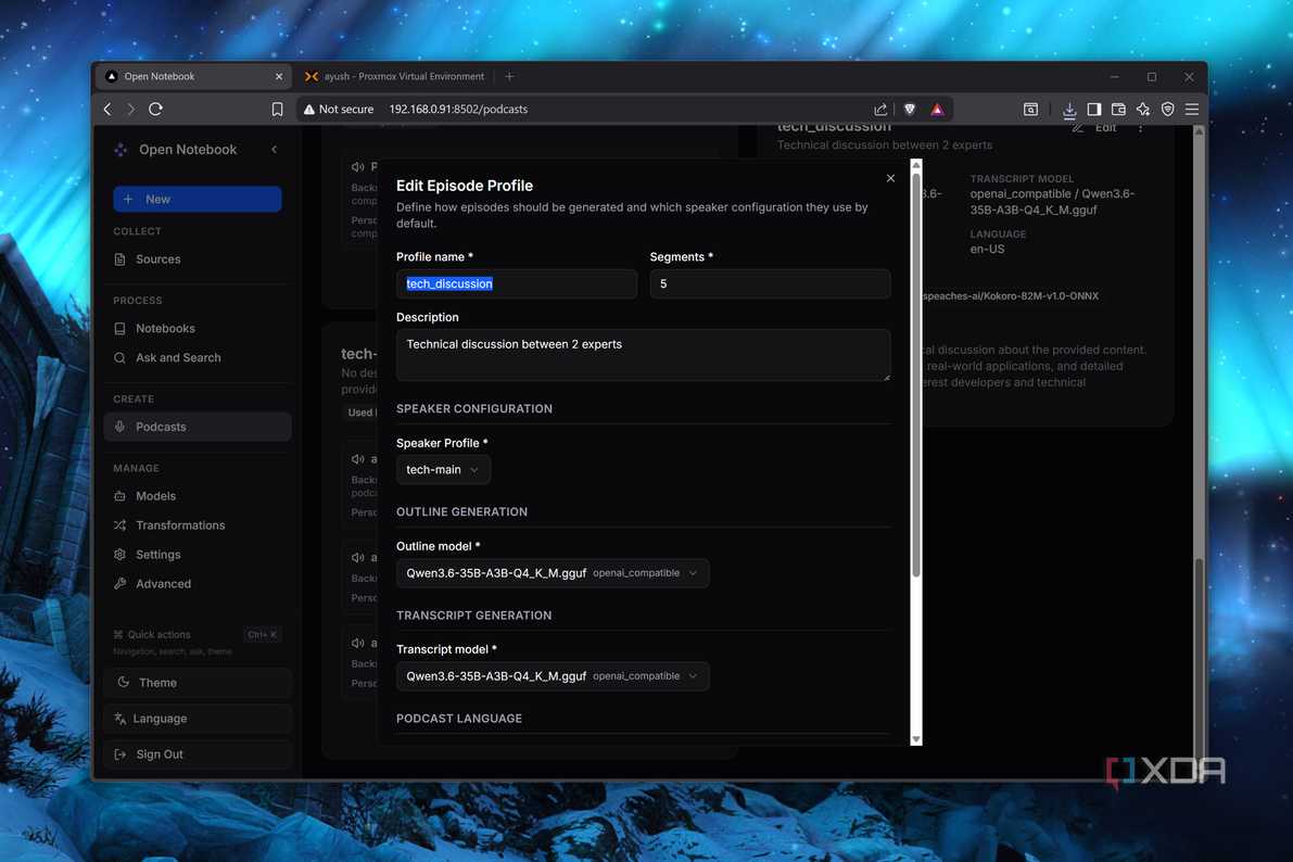Генерация подкастов в Open Notebook Создание интерактивных квизов и подкастов в Open Notebook
