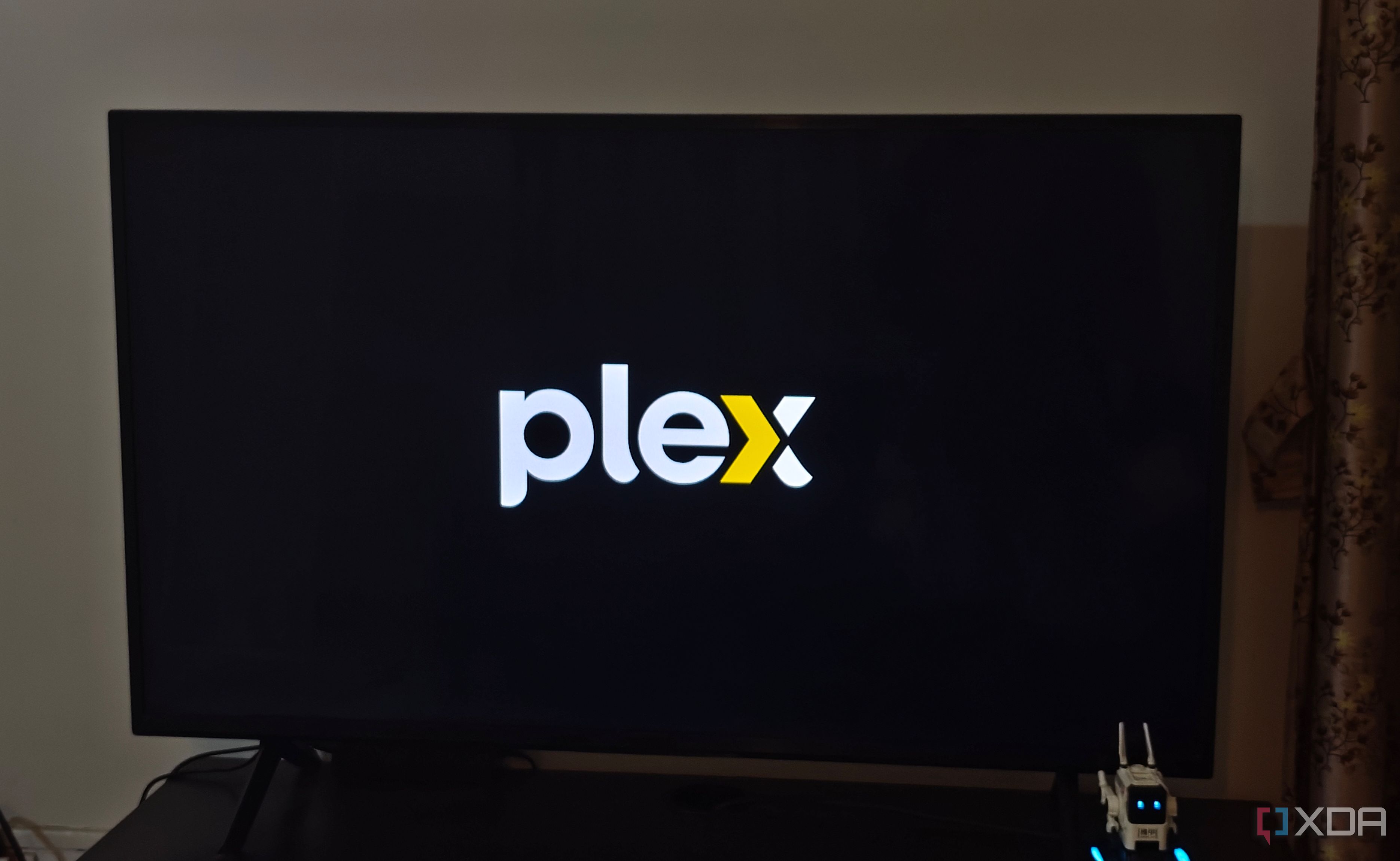Plex logo on TV