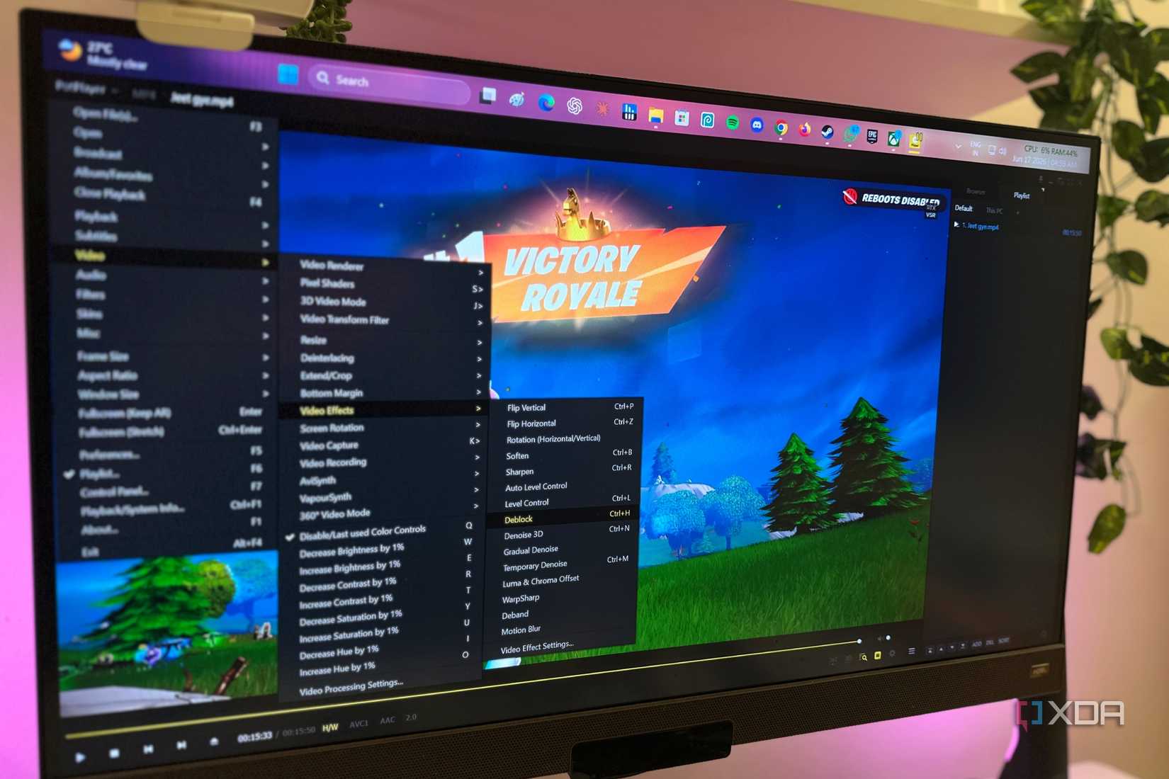 PotPlayer running on Windows 11.