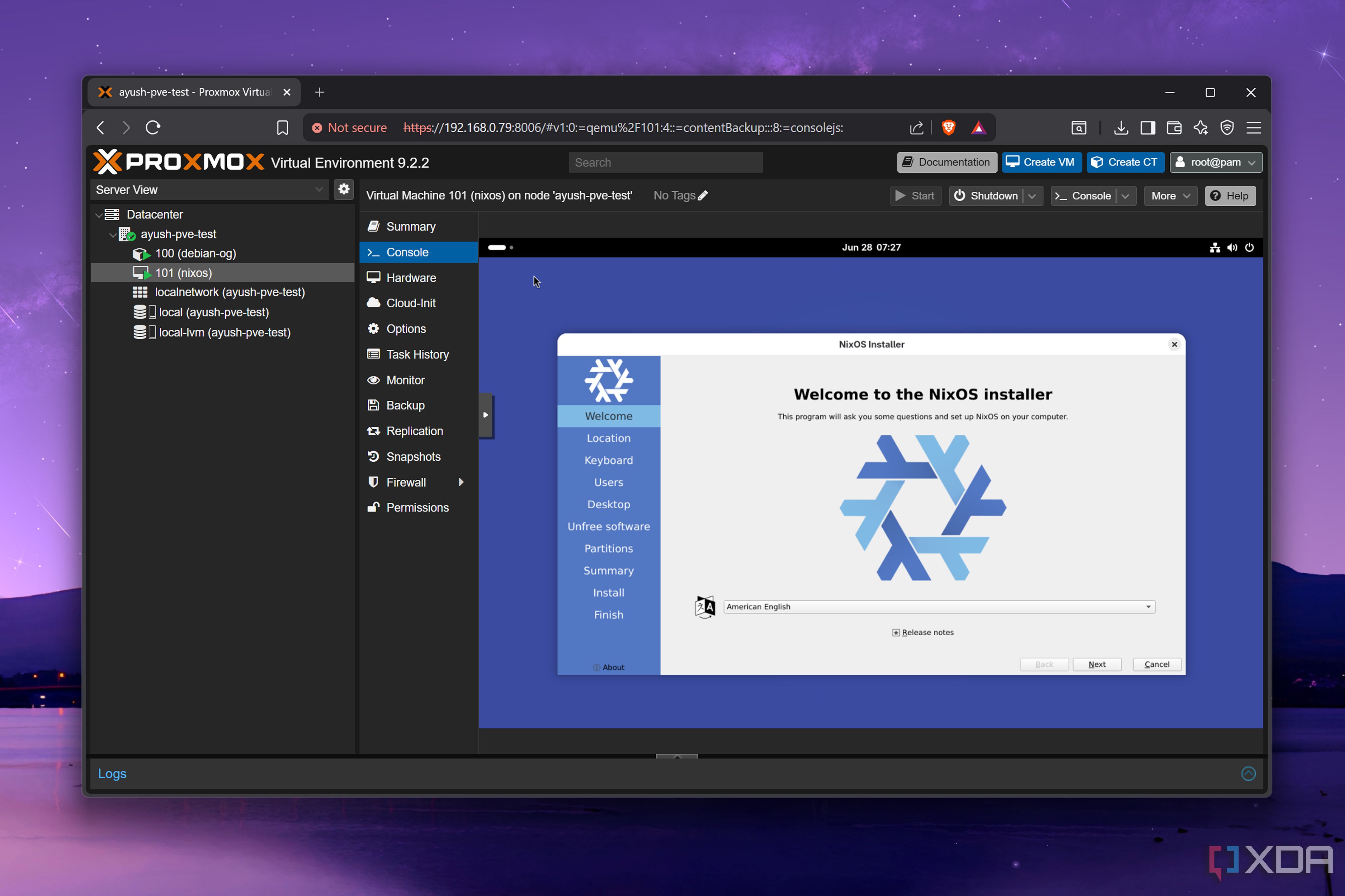 Asking Pi to deploy a VM on Proxmox