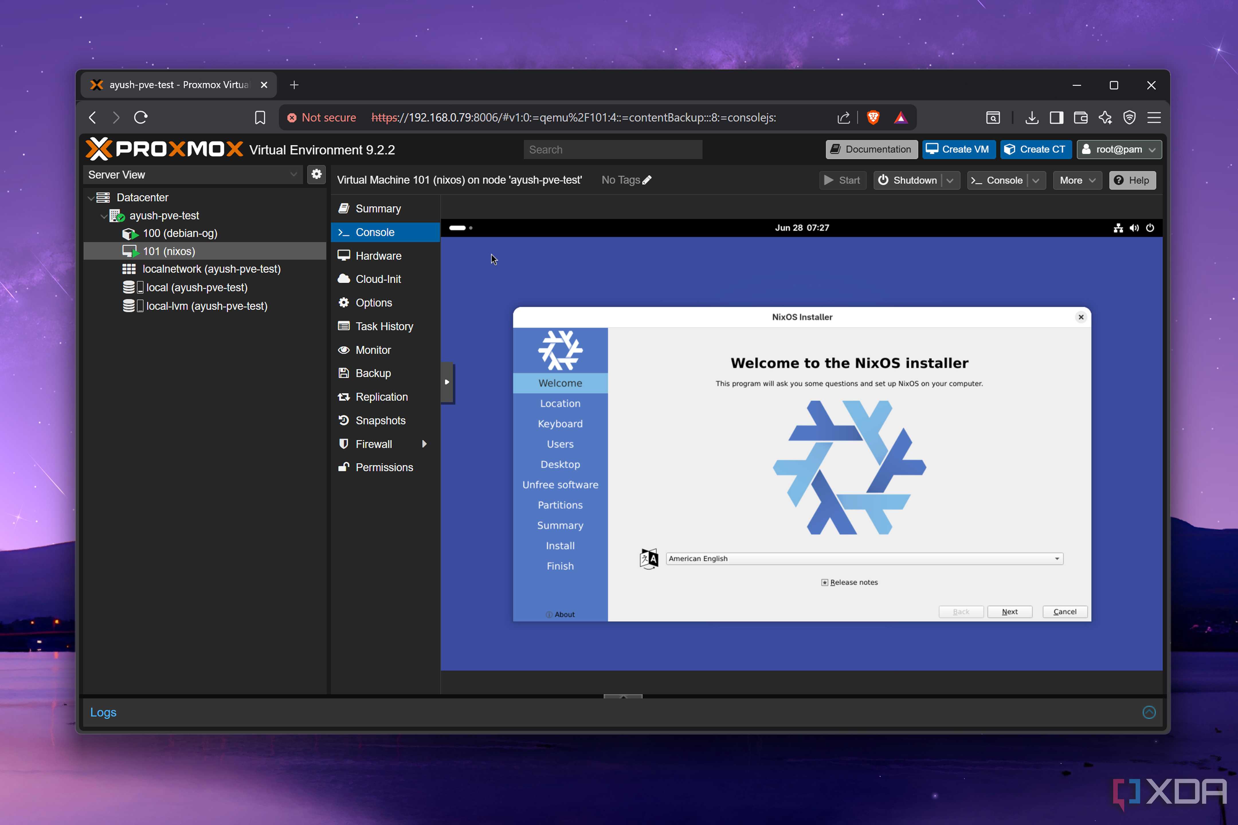 Asking Pi to deploy a VM on Proxmox