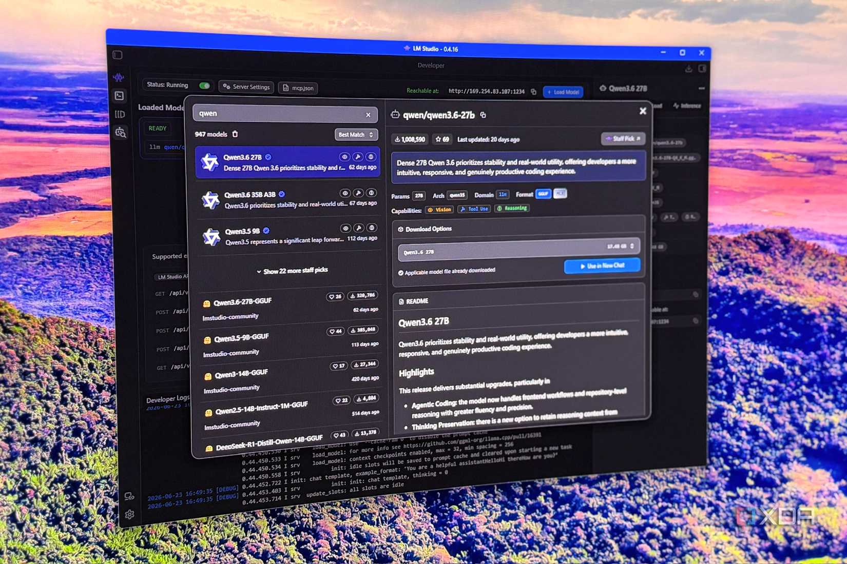 qwen 3.6 model in lm studio server