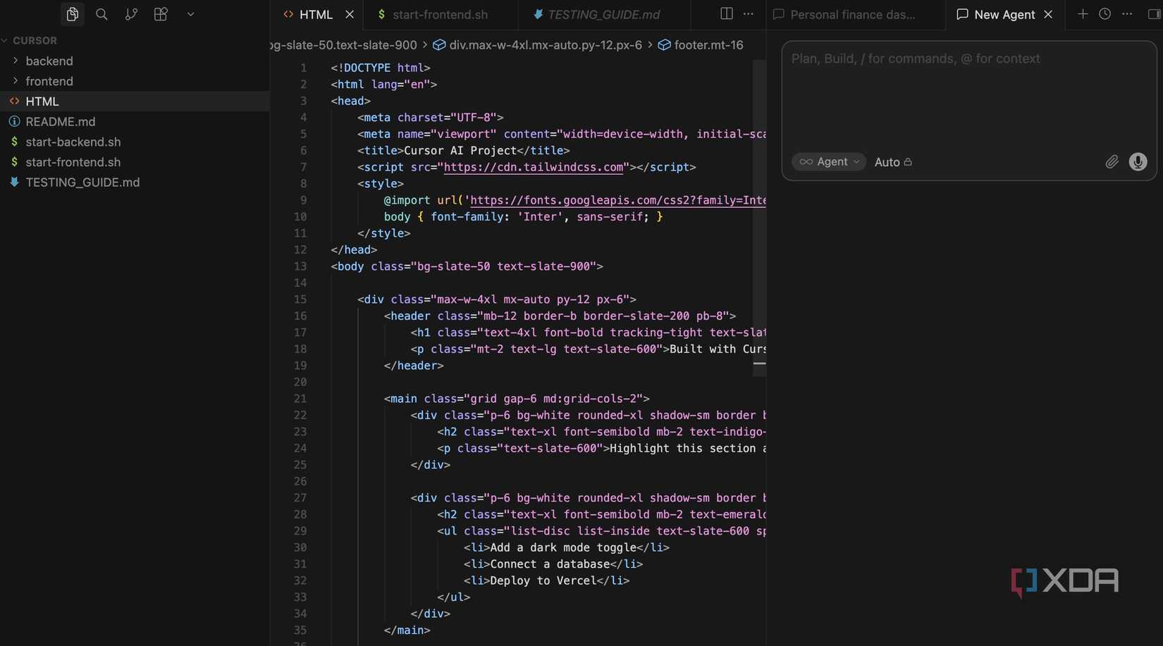 Cursor editor