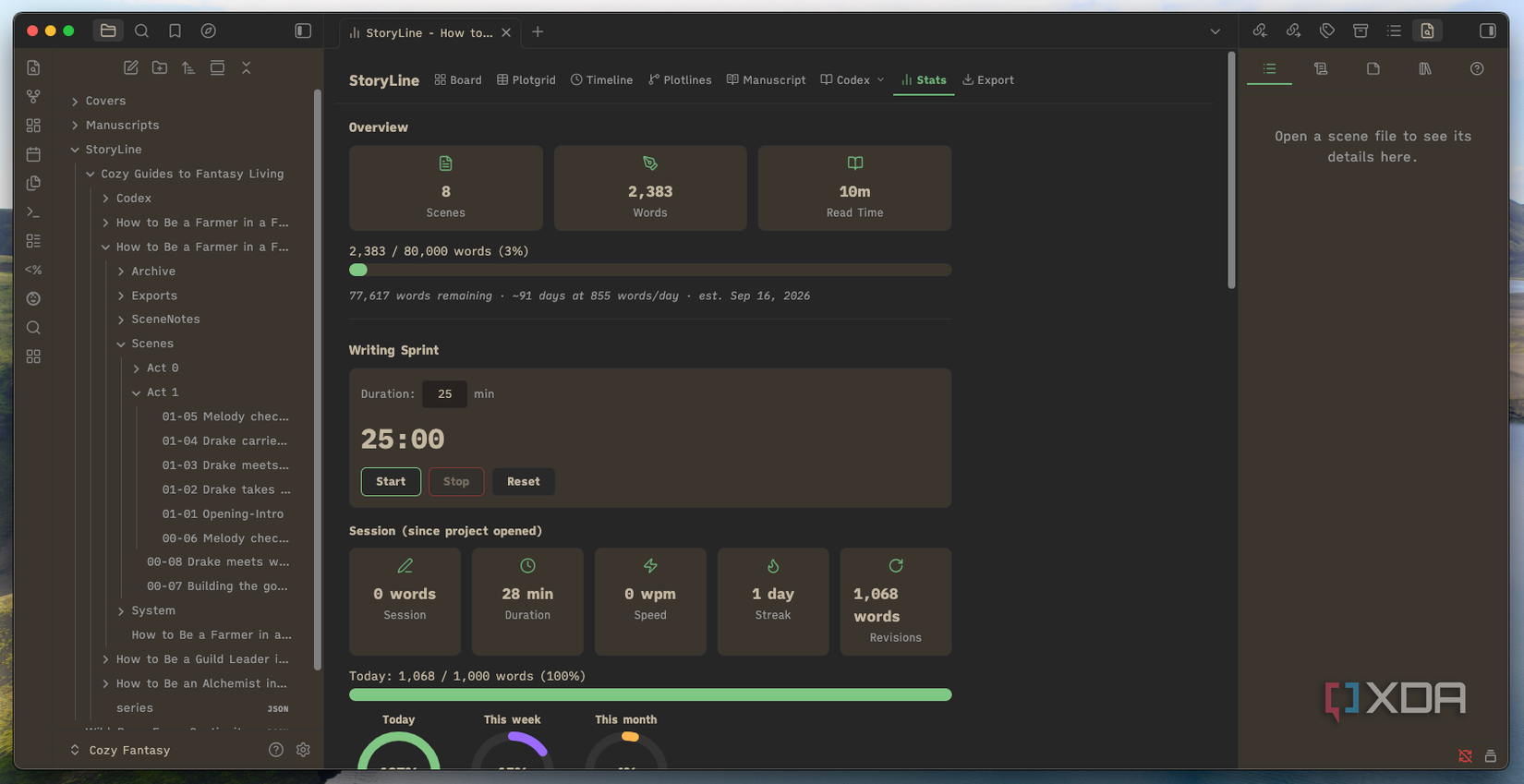 The StoryLine plugin turned Obsidian into my favorite writing tool — here's why
